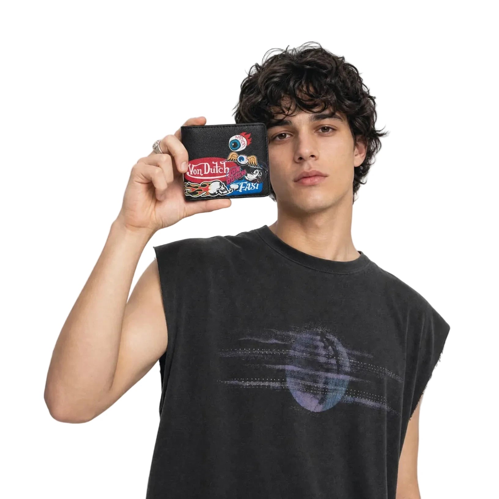 Multi-Flying Eye Bi-fold Wallet - Image 2