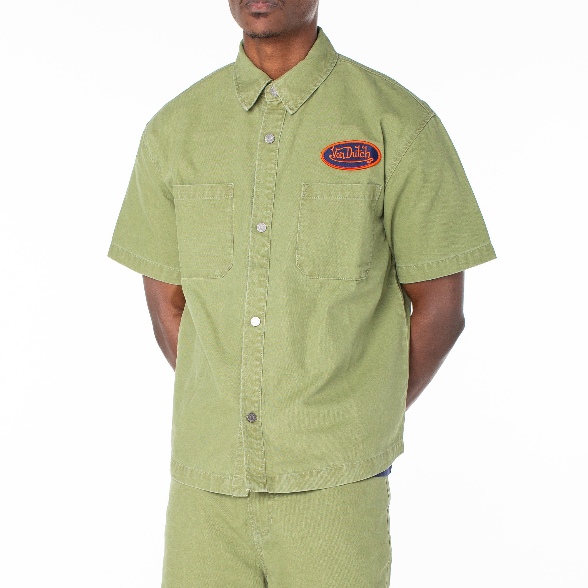 Men's Short Sleeve Hell Shirt ?C Olive