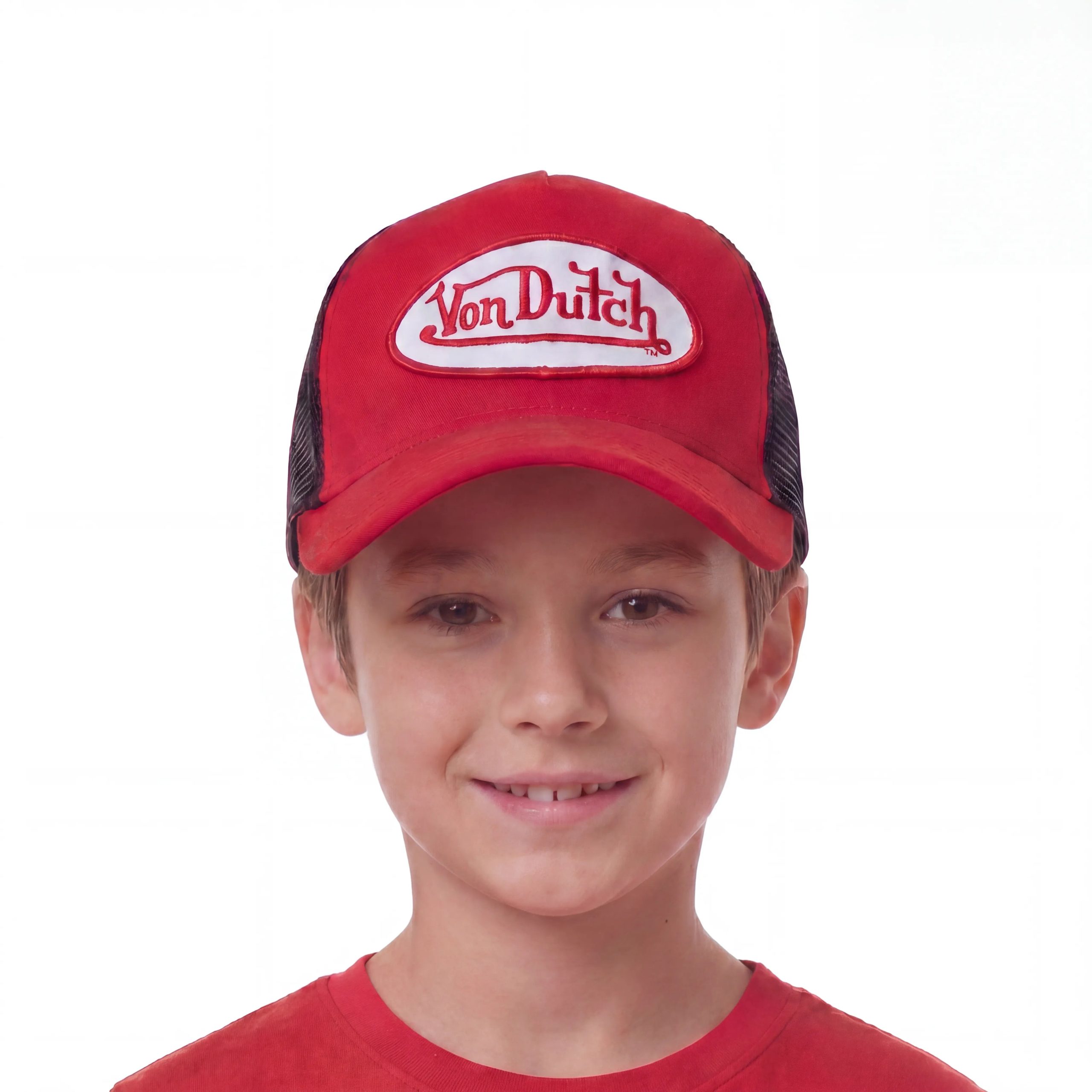 Kids Velvet Trucker Hat - Astro Dust - Image 2