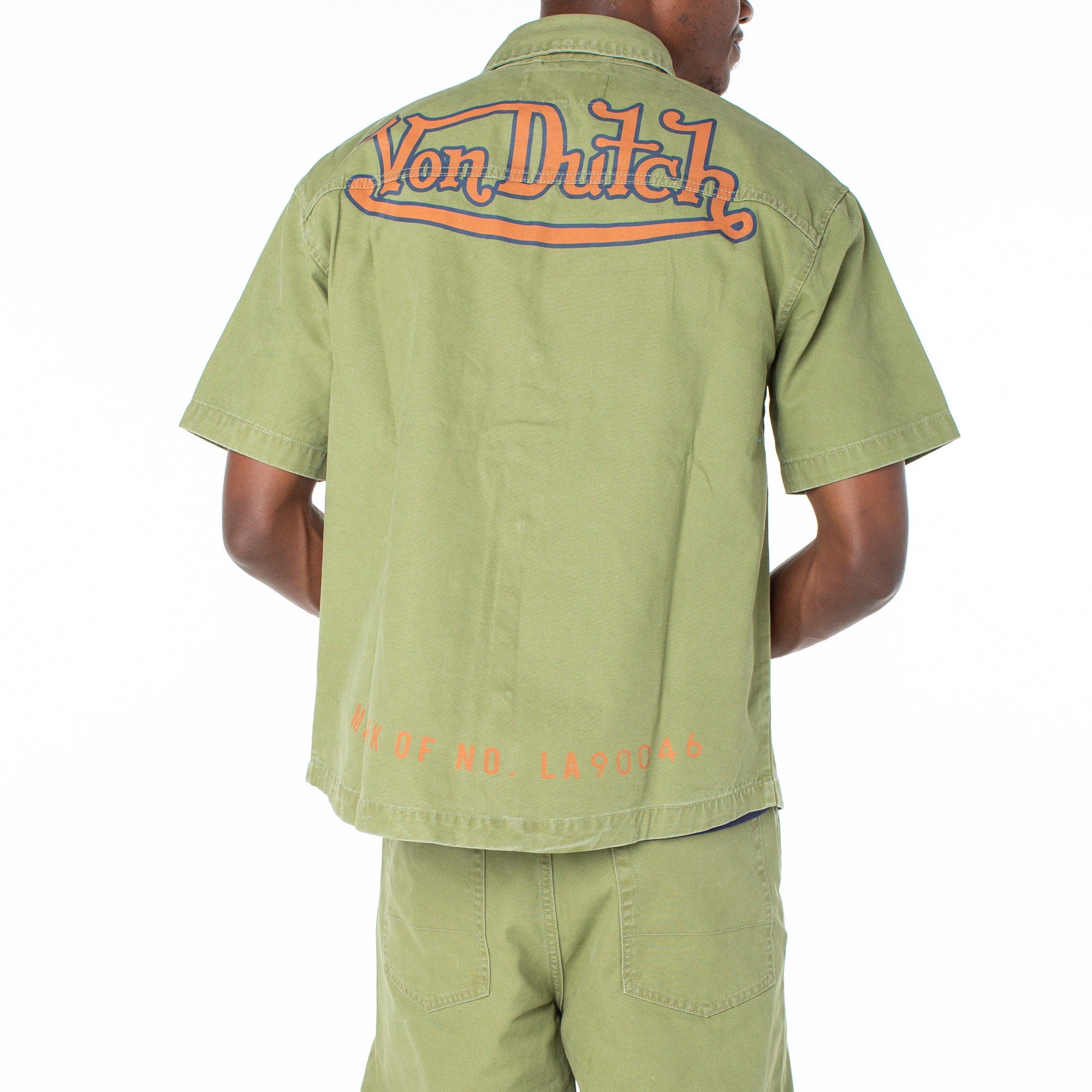 Men's Short Sleeve Hell Shirt ?C Olive - Image 2