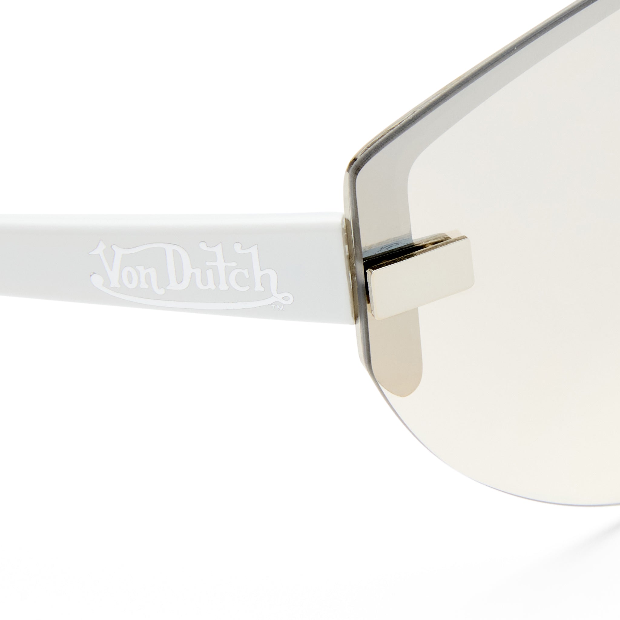 VON DUTCH x AIRE BOMBSHELL SUNGLASSES - SILVER WHITE - Image 3
