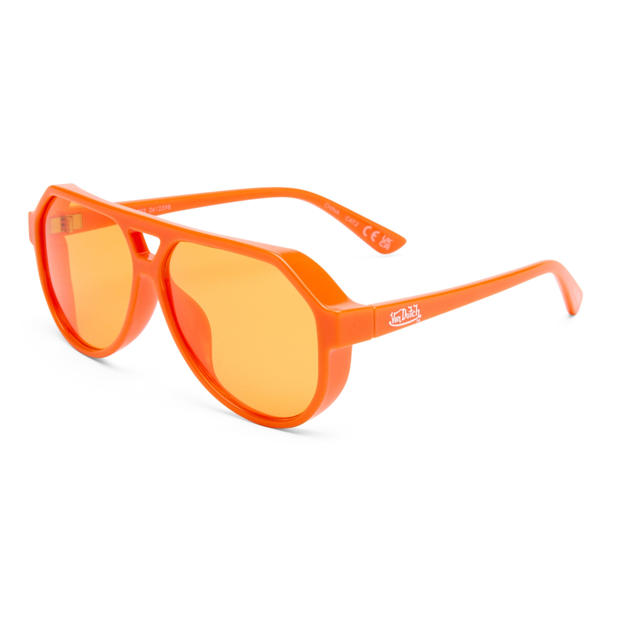 VON DUTCH x AIRE SHAMELESS SUNGLASSES - NEON ORANGE - Image 2