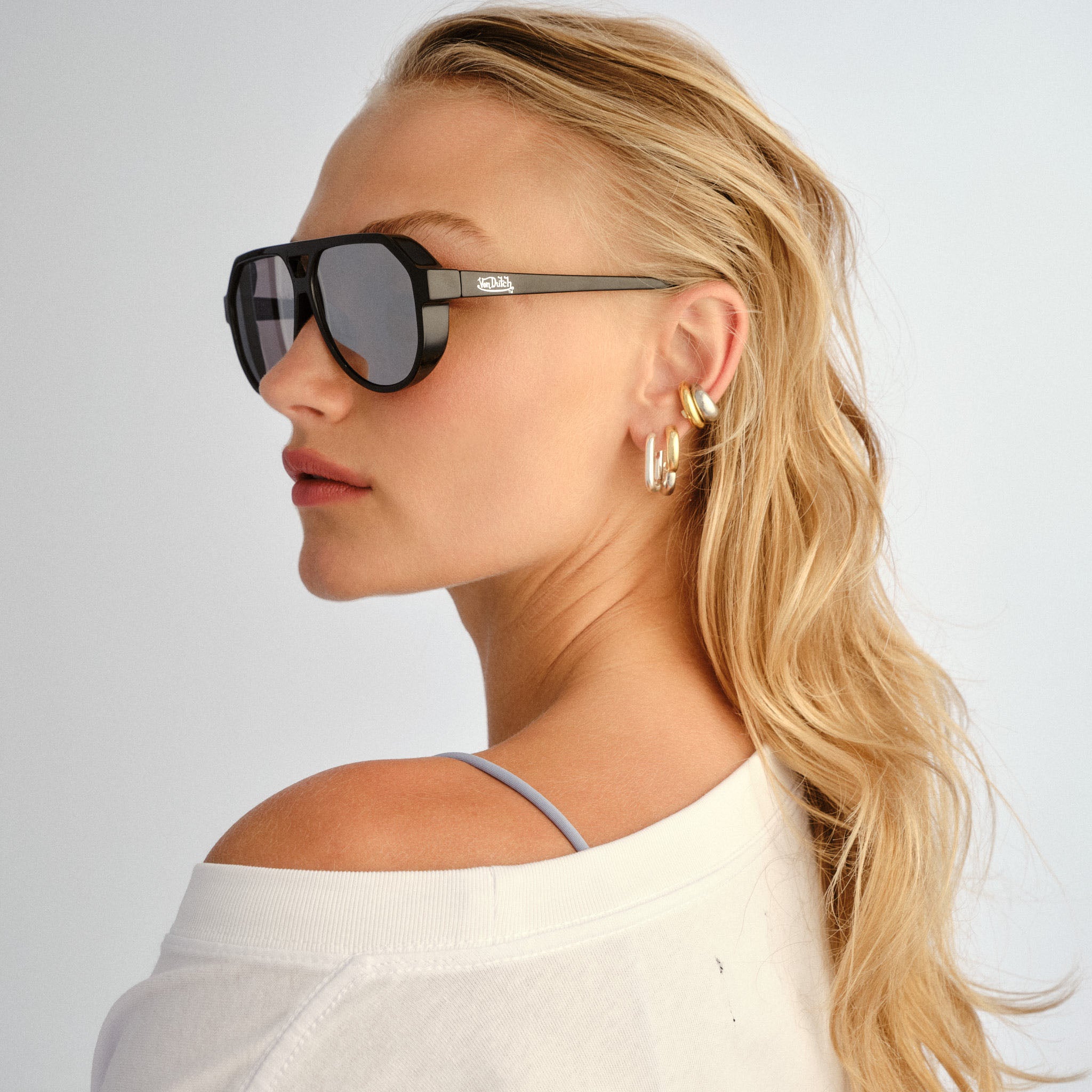 VON DUTCH x AIRE SHAMELESS SUNGLASSES - BLACK - Image 7