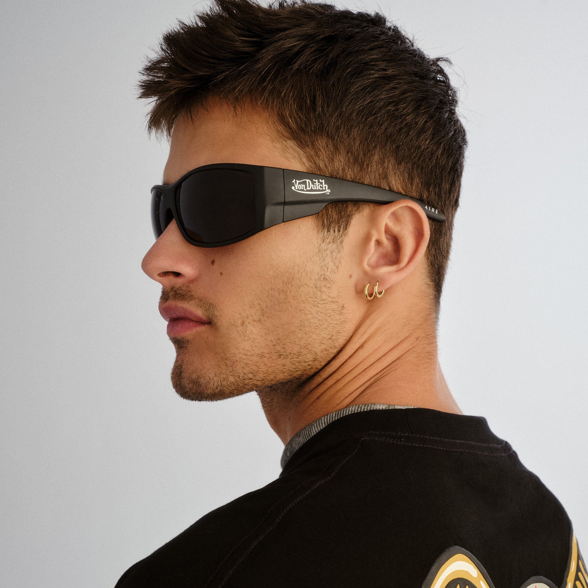 VON DUTCH x AIRE OUTLAWED SUNGLASSES - MATTE BLACK - Image 7