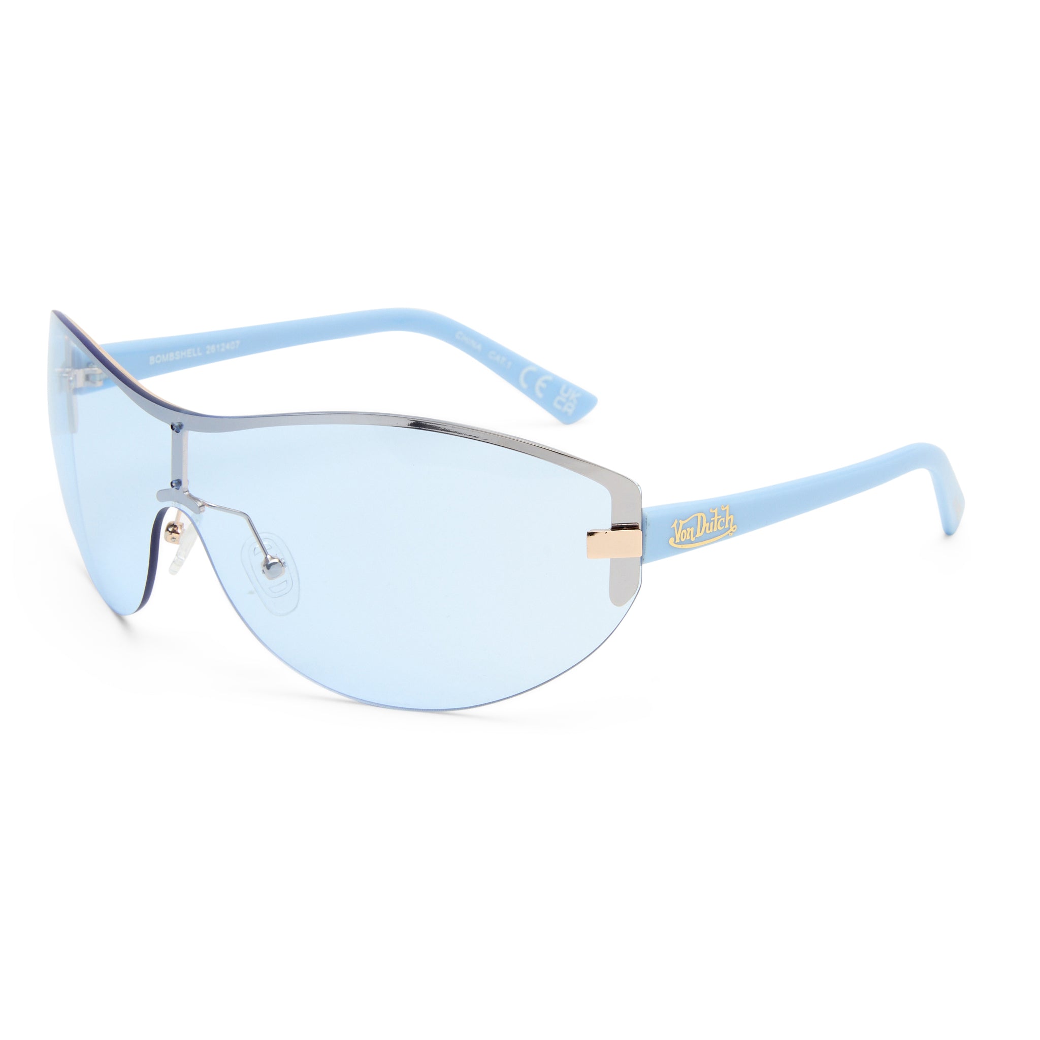 VON DUTCH x AIRE BOMBSHELL SUNGLASSES - SKY BLUE - Image 2