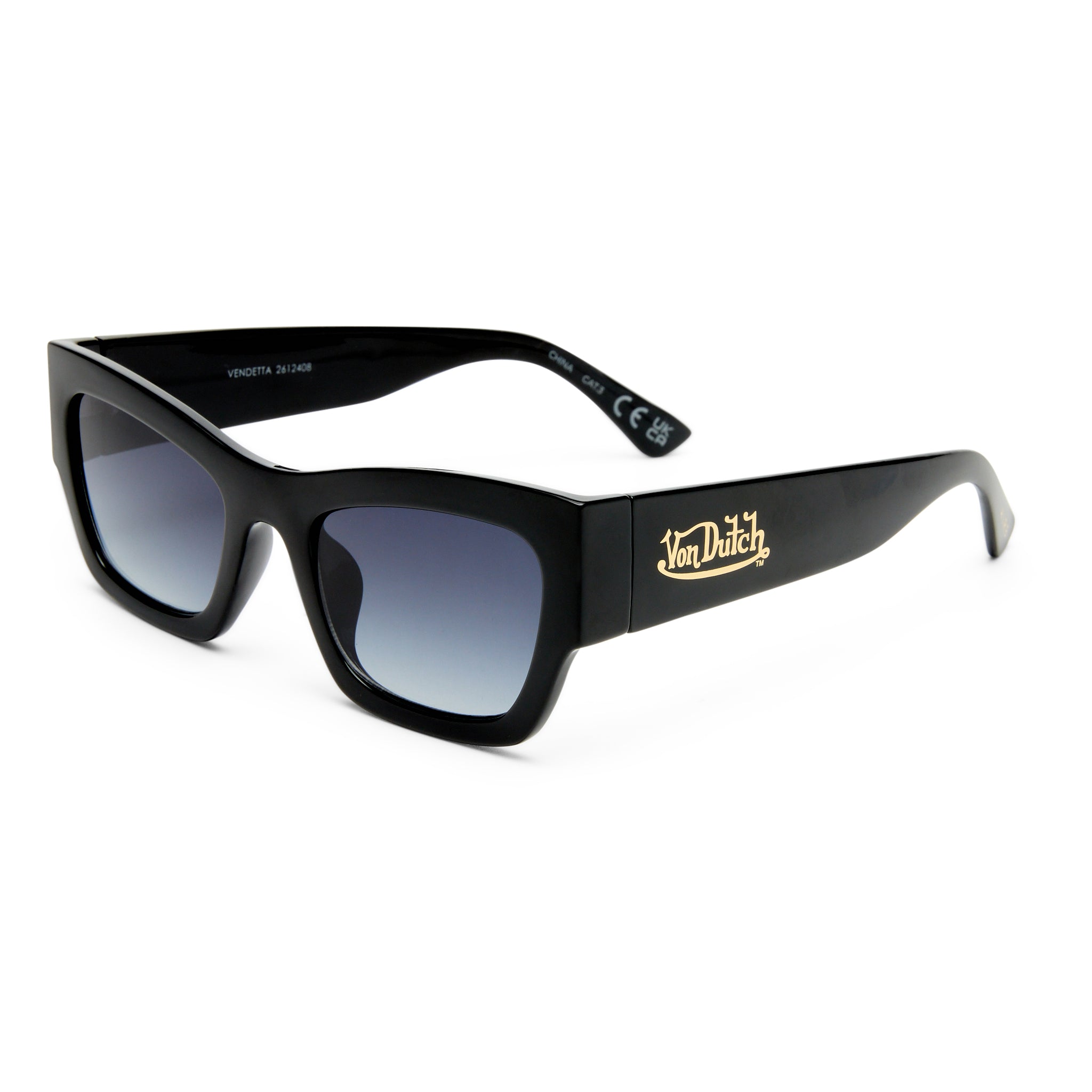VON DUTCH x AIRE VENDETTA SUNGLASSES - BLACK - Image 2