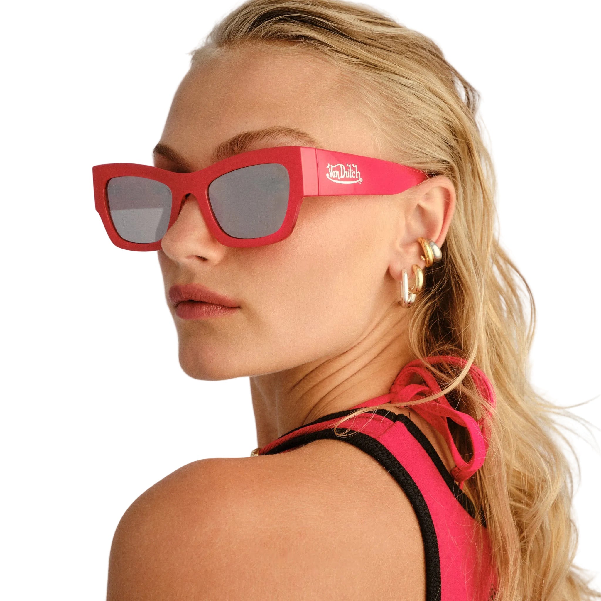 VON DUTCH x AIRE VENDETTA SUNGLASSES - CHERRY RED - Image 5