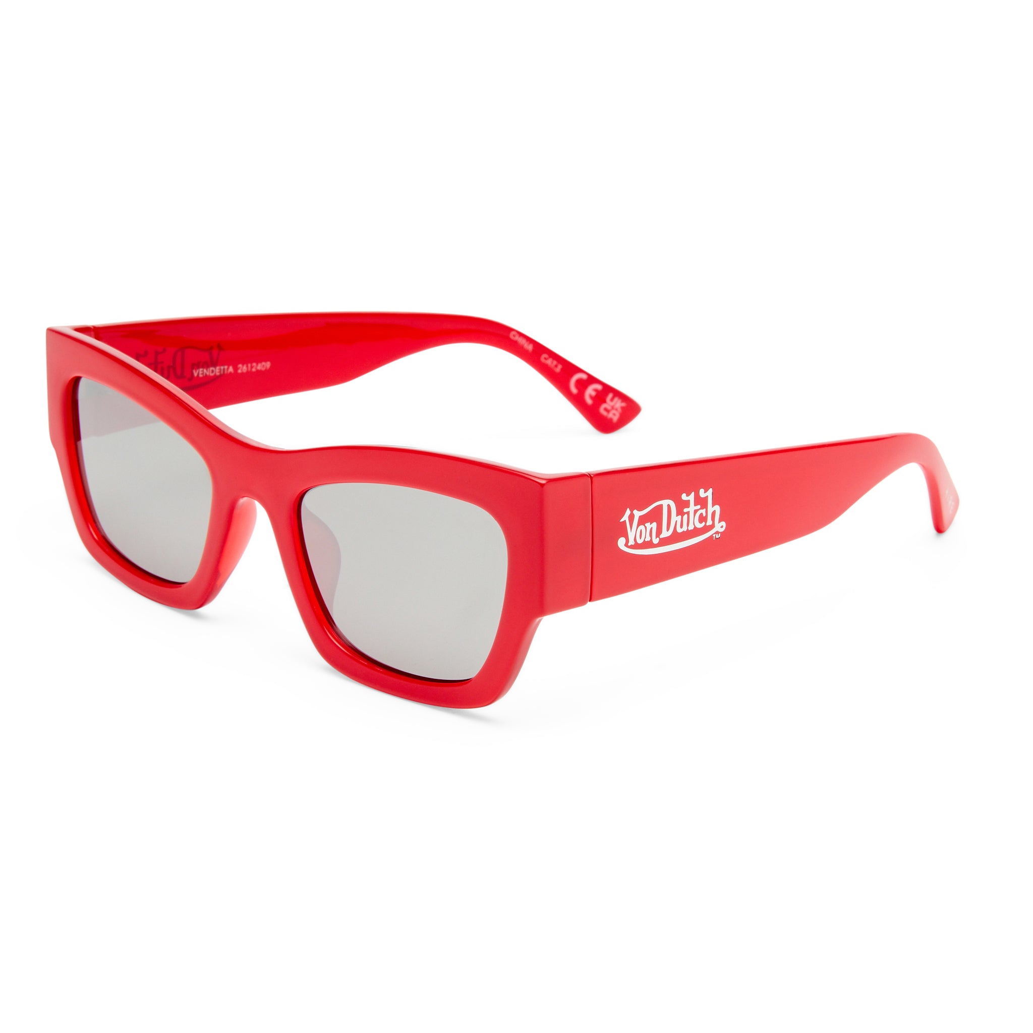 VON DUTCH x AIRE VENDETTA SUNGLASSES - CHERRY RED - Image 3