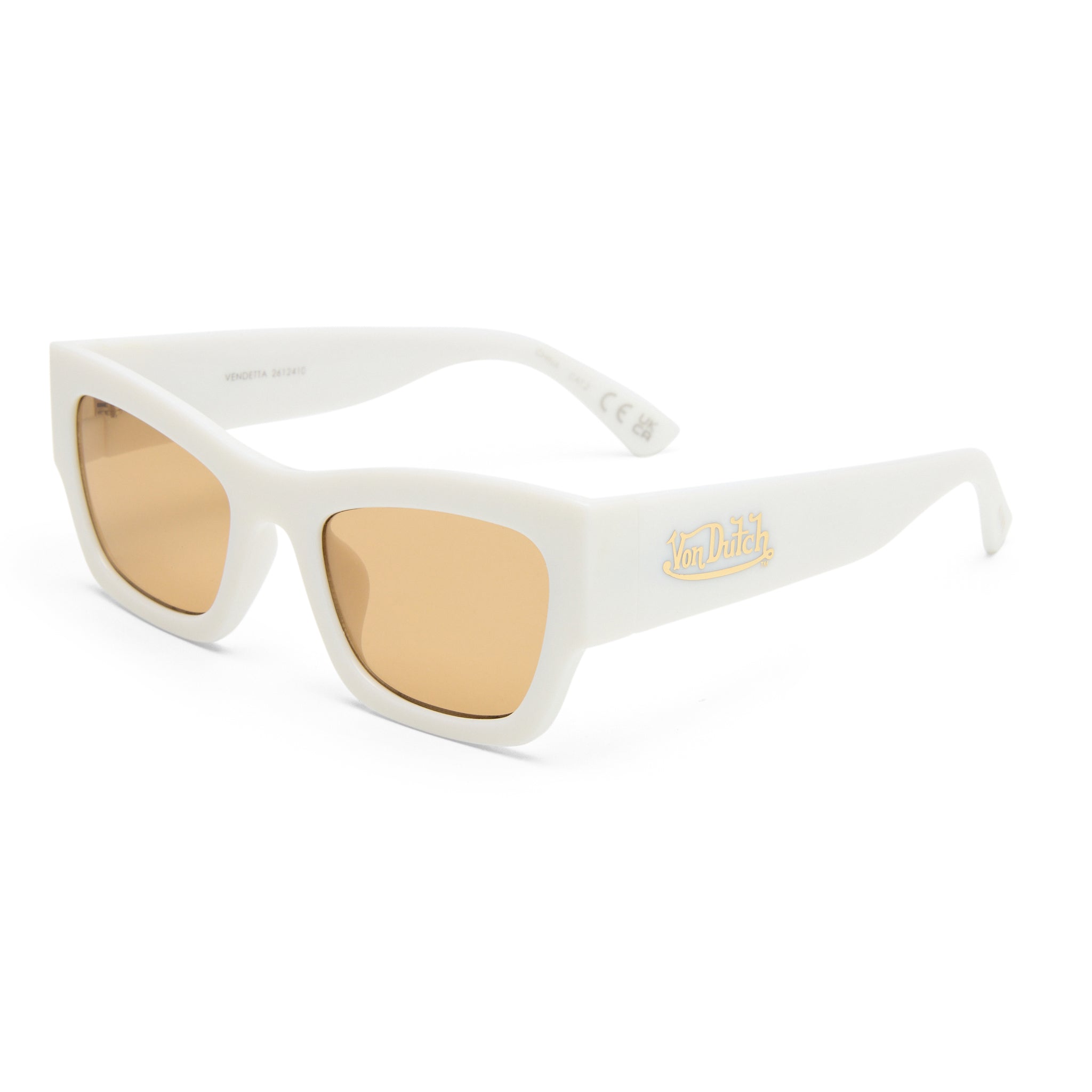 VON DUTCH x AIRE VENDETTA SUNGLASSES - SOLID WHITE - Image 2