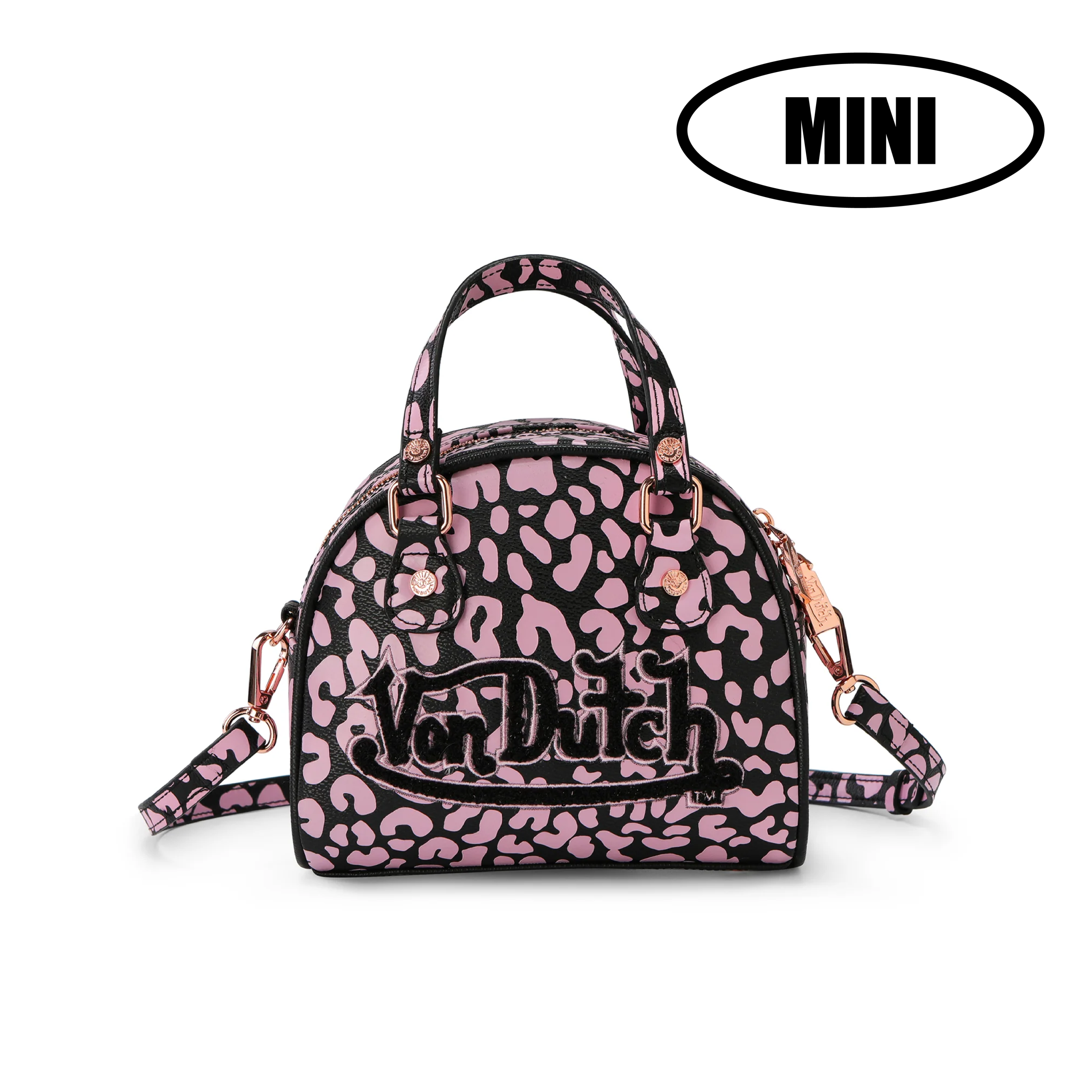 Mini Bowling Bag - Light Pink Cheetah - Image 3