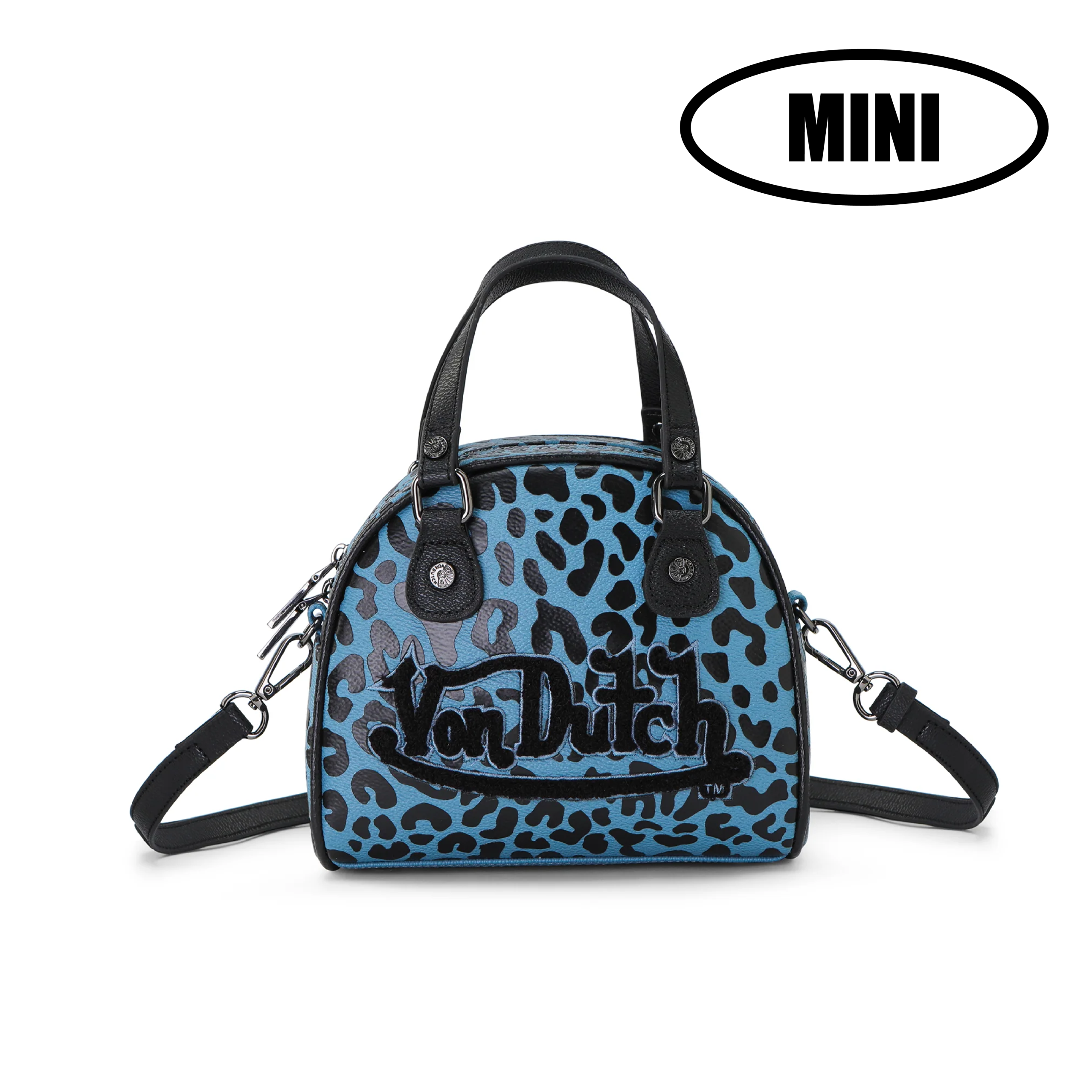 Mini Bowling Bag - Blue Cheetah - Image 3
