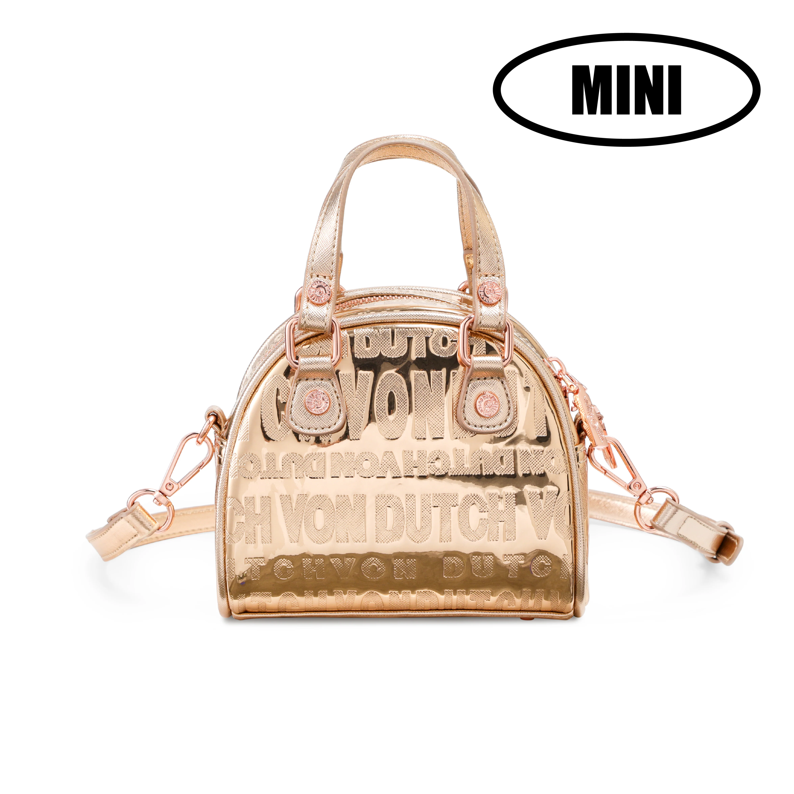 Mini Bowling Bag - Rose Gold Reflective - Image 10