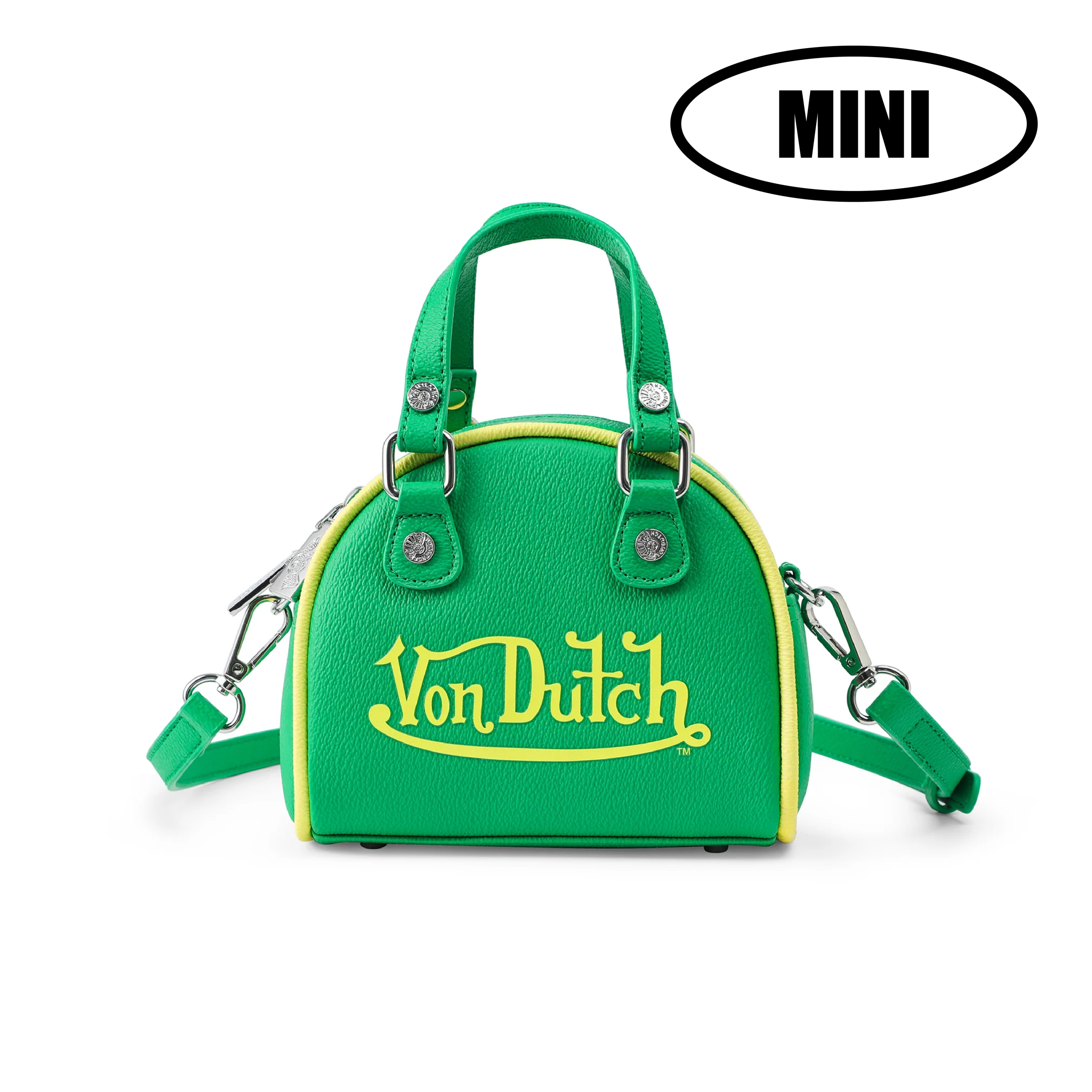 Mini Bowling Bag - Lime Green & Yellow - Image 10