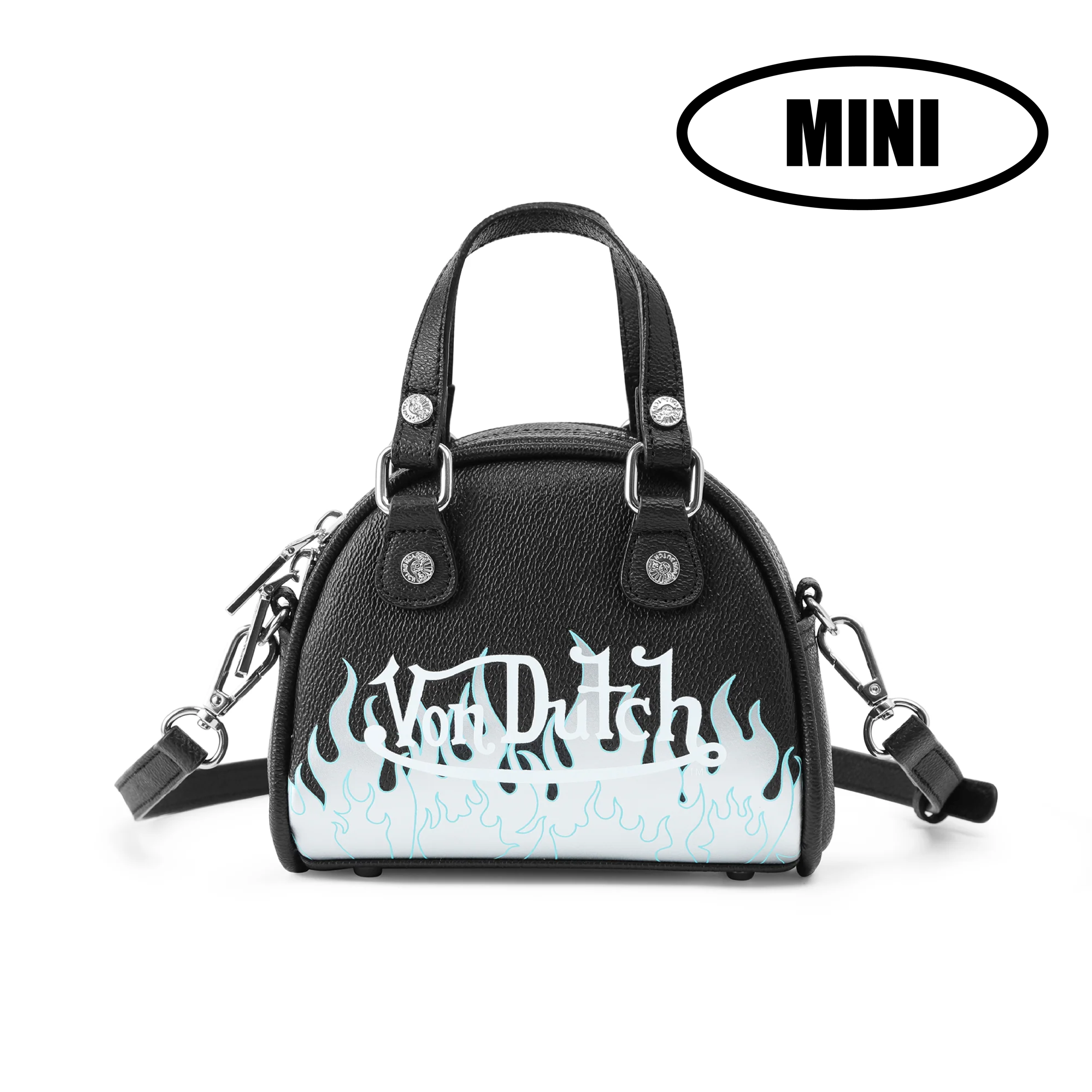 Mini Bowling Bag - White Flames - Image 10