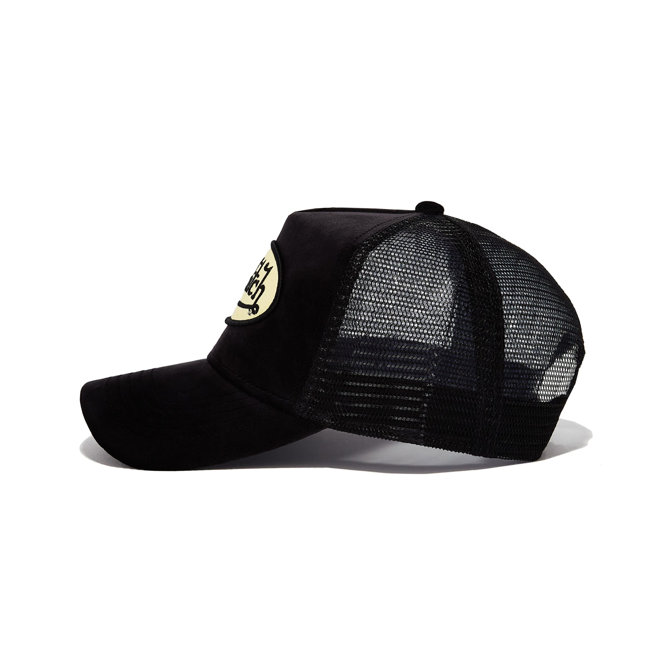 Von Dutch Black Velvet Trucker Hat - Image 3
