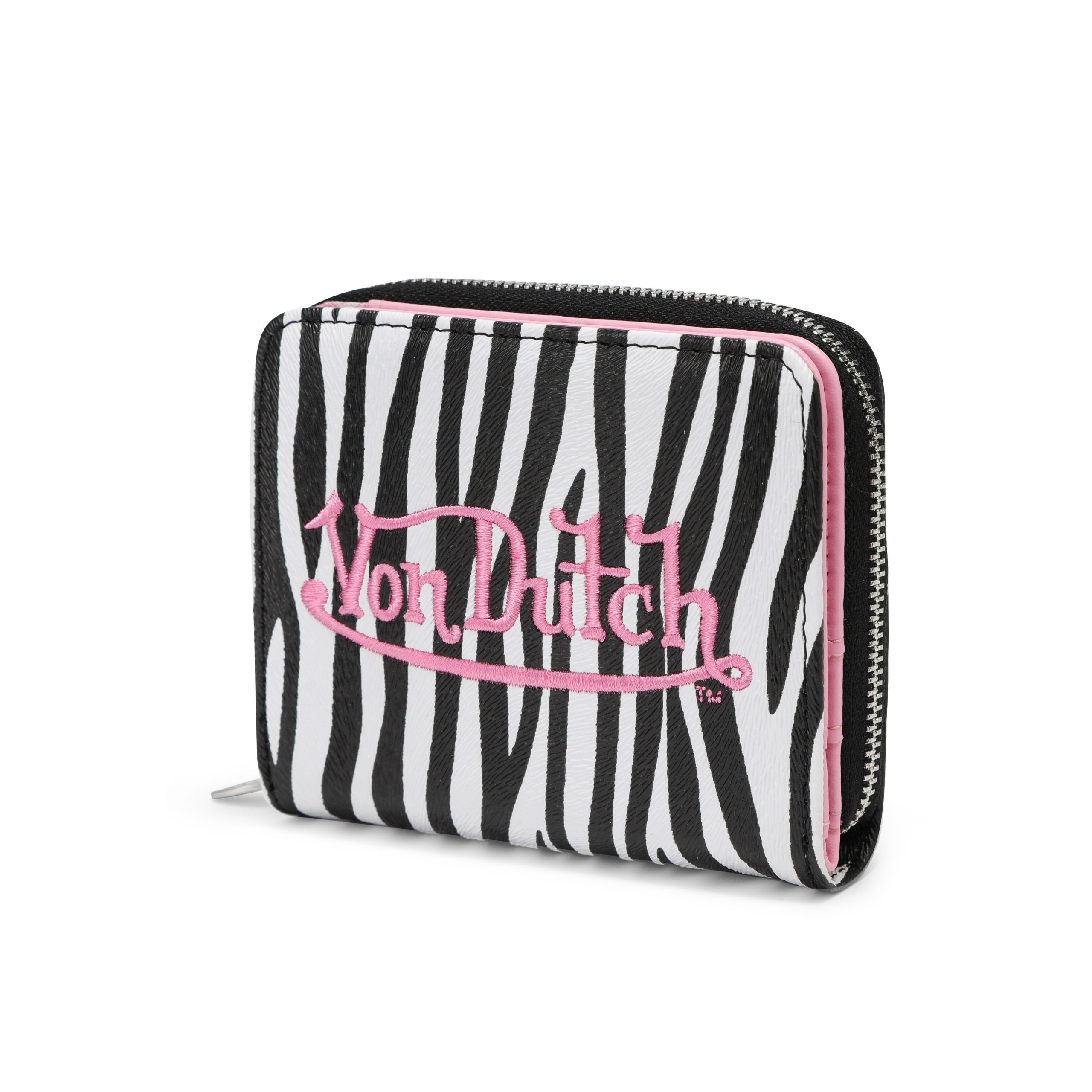 Zebra Zip-Up Wallet - Pink - Image 3