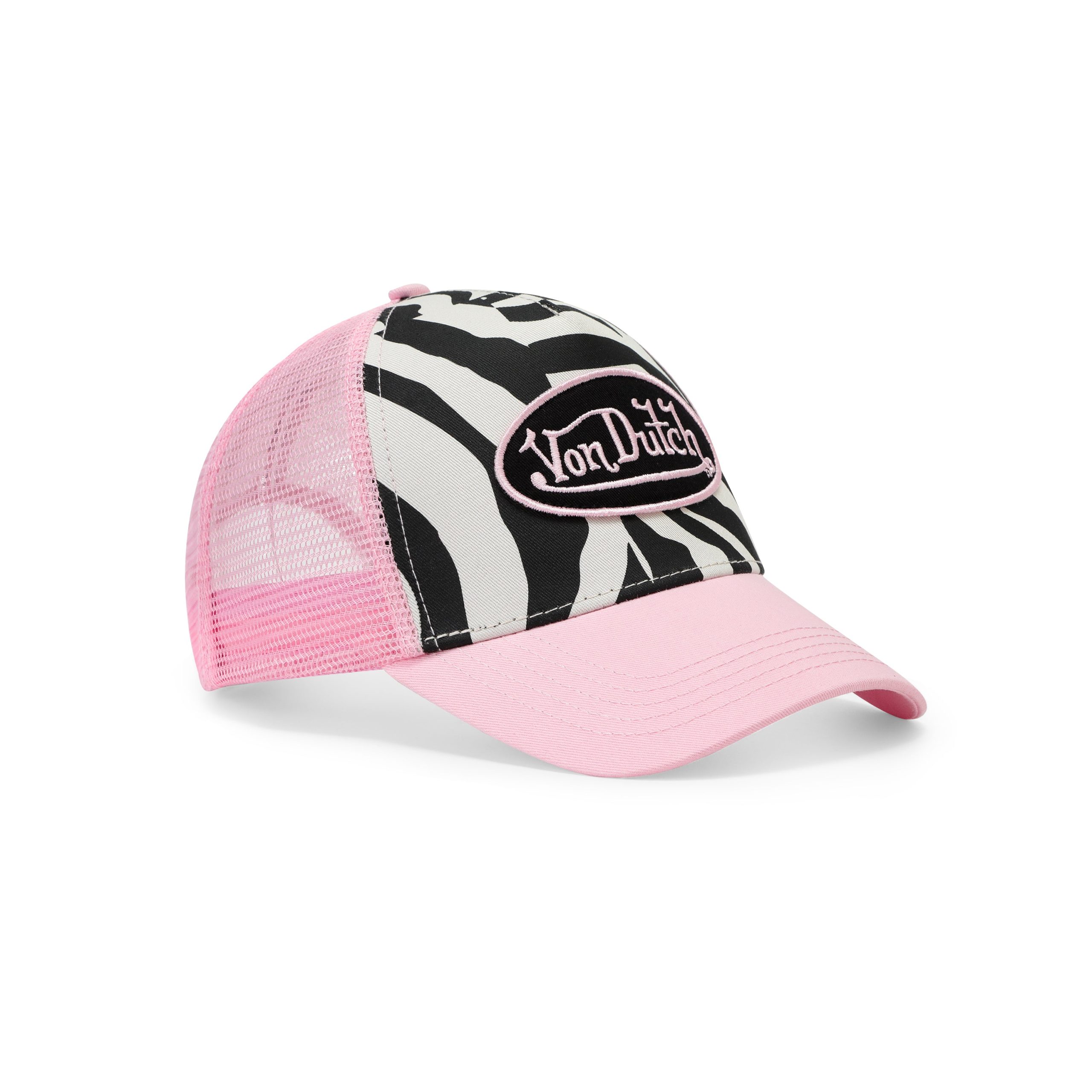 Zebra Trucker Hat - Pink - Image 7