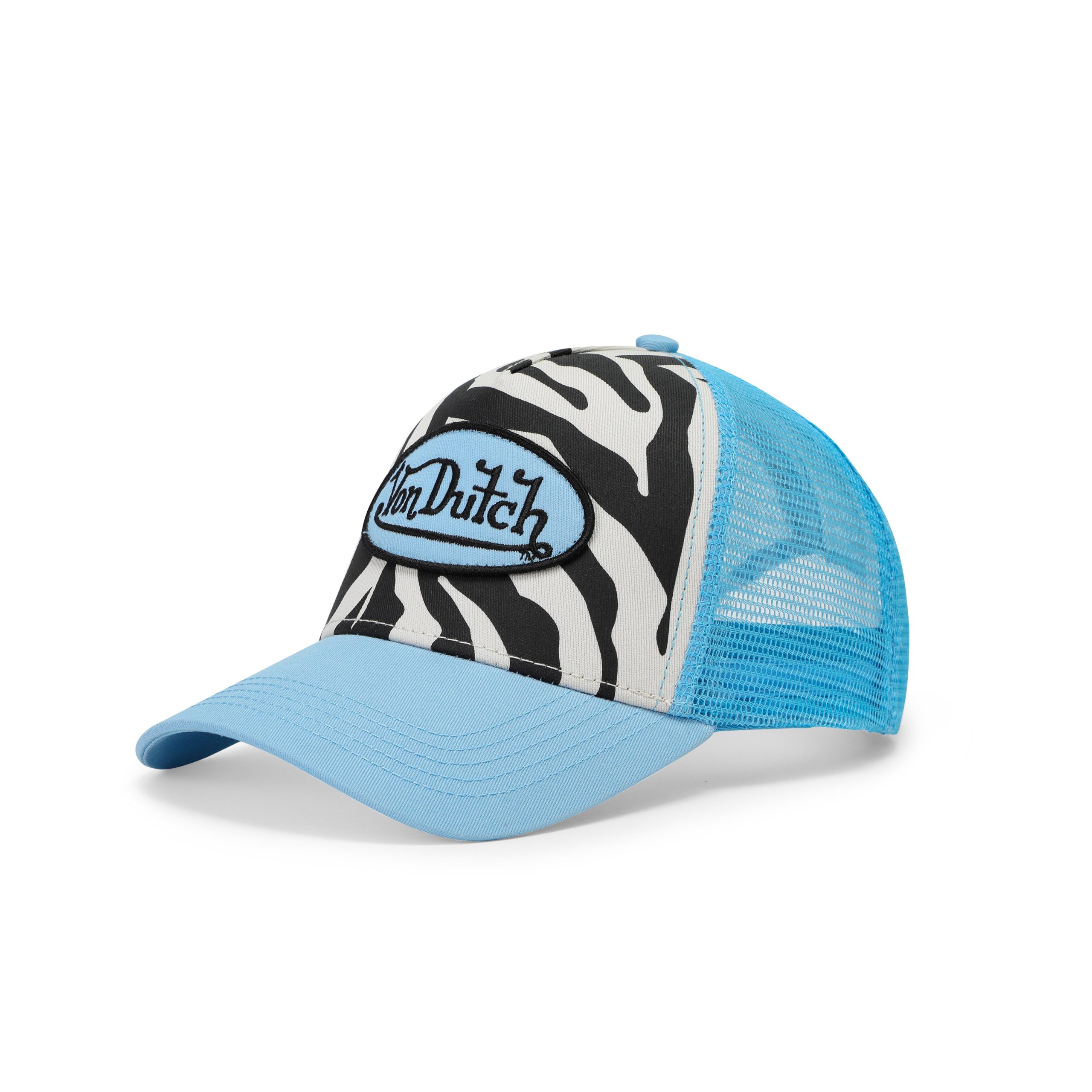 Zebra Trucker Hat - Blue - Image 3