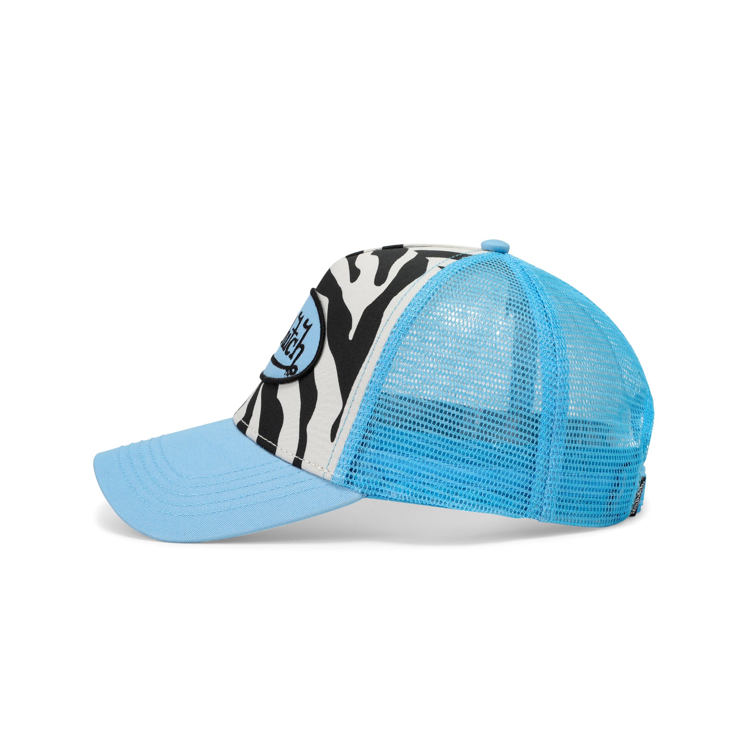 Zebra Trucker Hat - Blue - Image 4