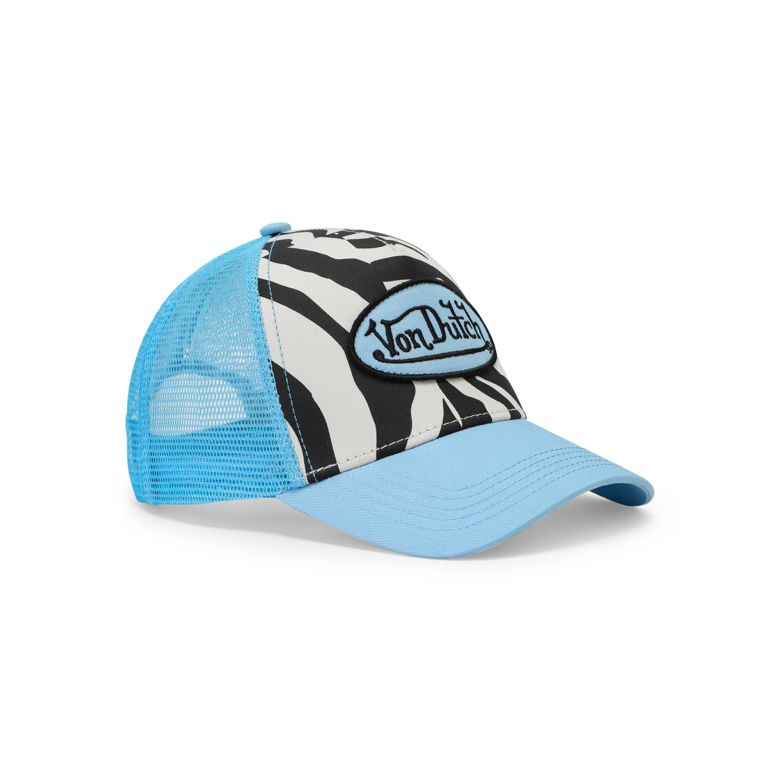 Zebra Trucker Hat - Blue - Image 7