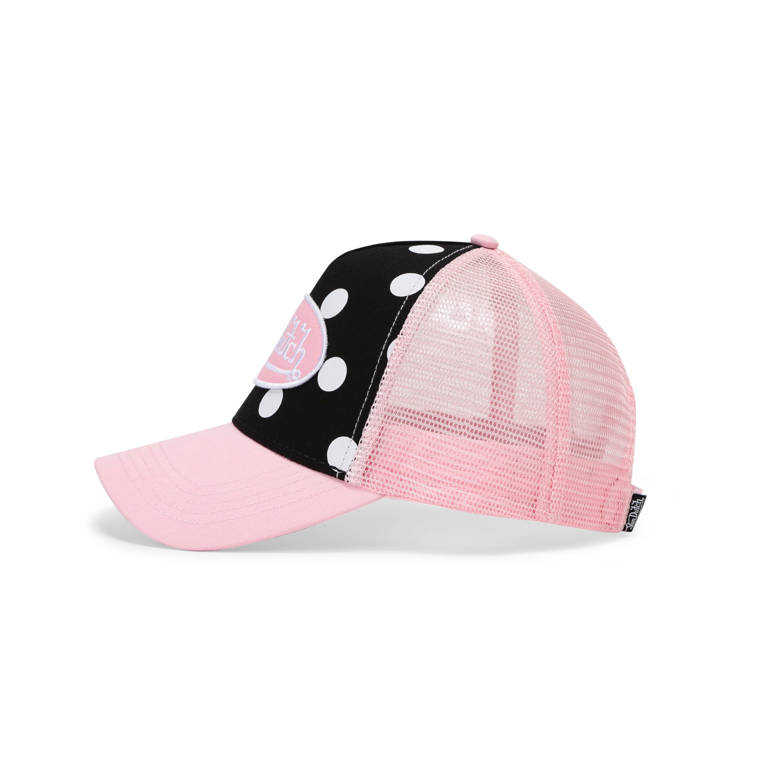 Polka Dot Trucker Hat - Pink - Image 4