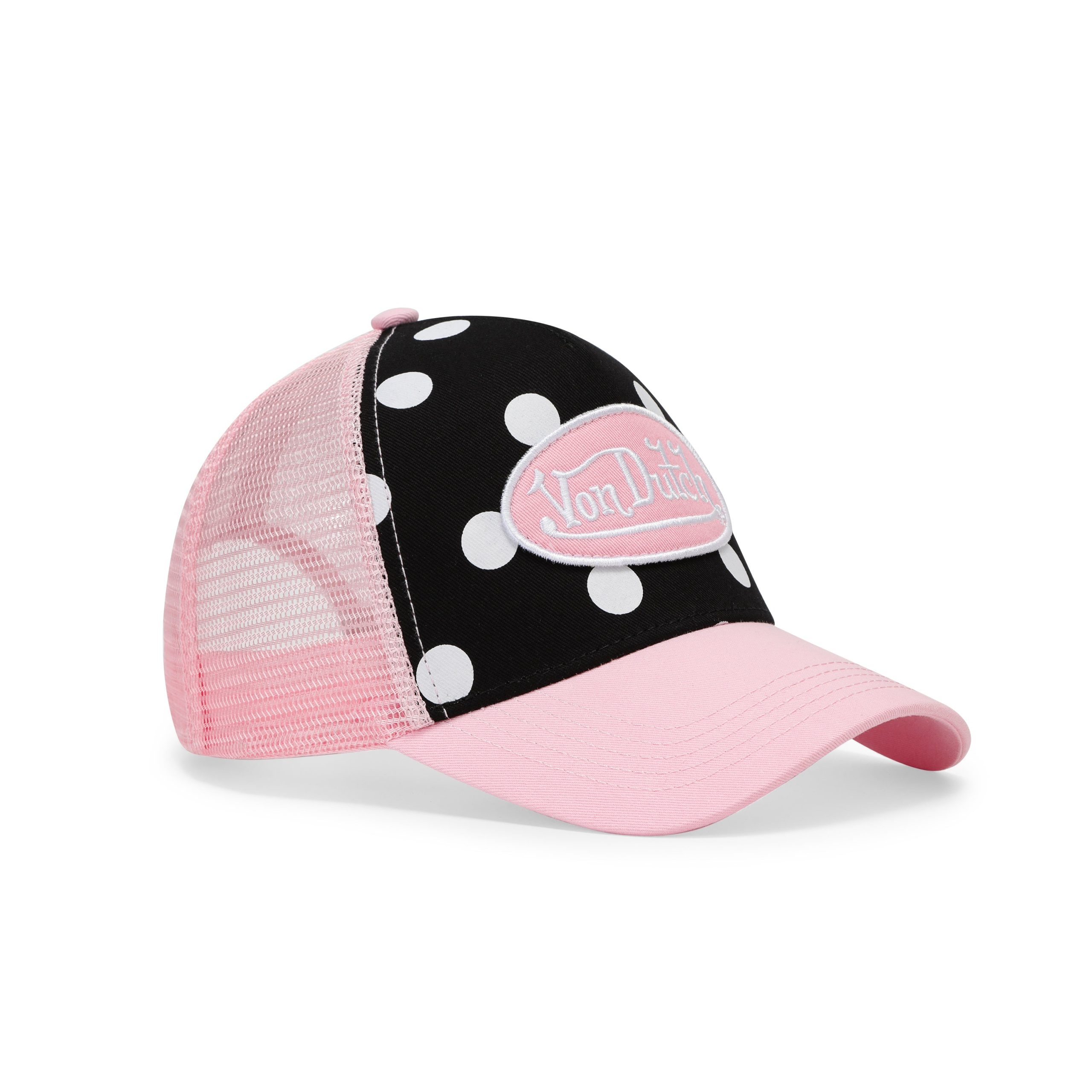 Polka Dot Trucker Hat - Pink - Image 7