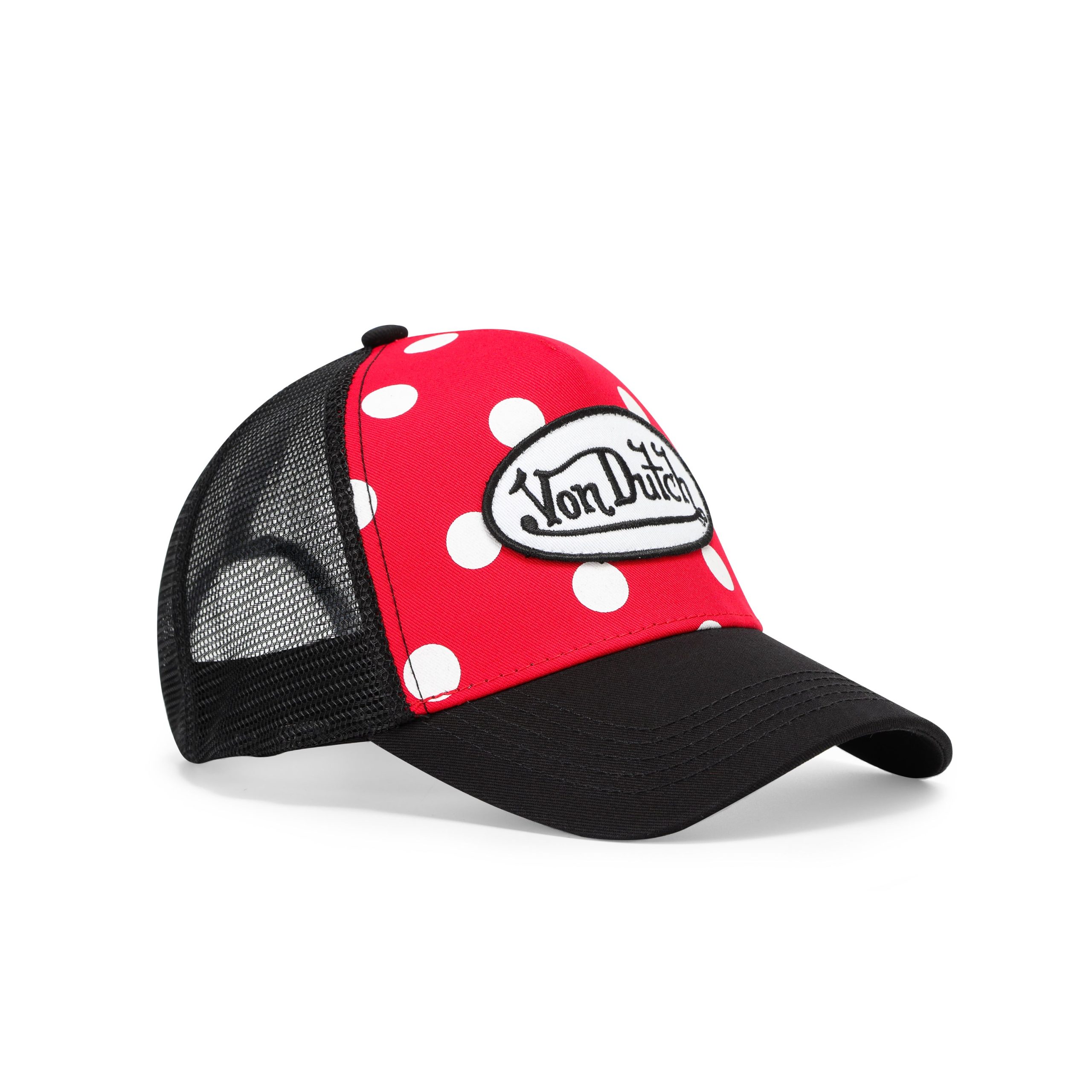 Polka Dot Trucker Hat - Cherry - Image 7