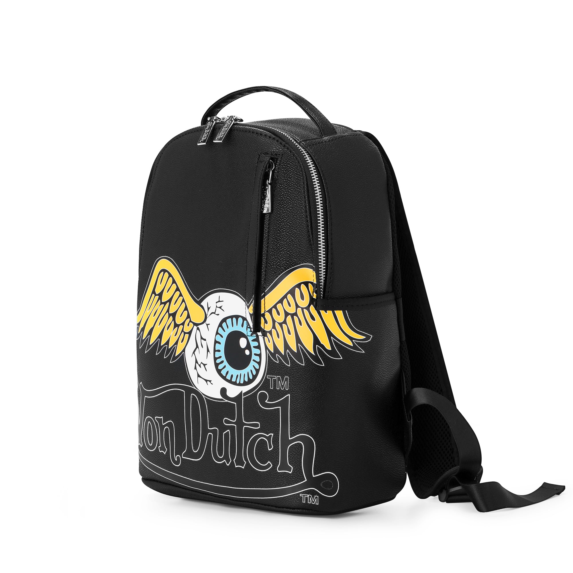 Small Sized Black Flying Eye Backpack - Image 3
