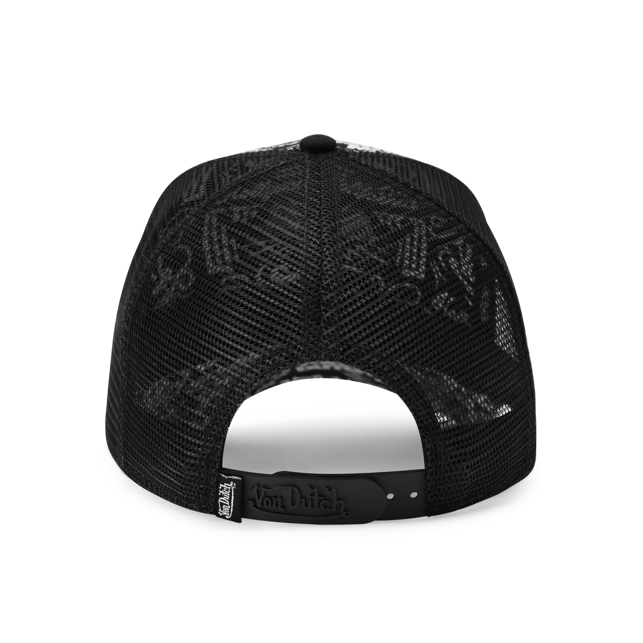 Logo Stamp Trucker Hat - Black and White - Image 5