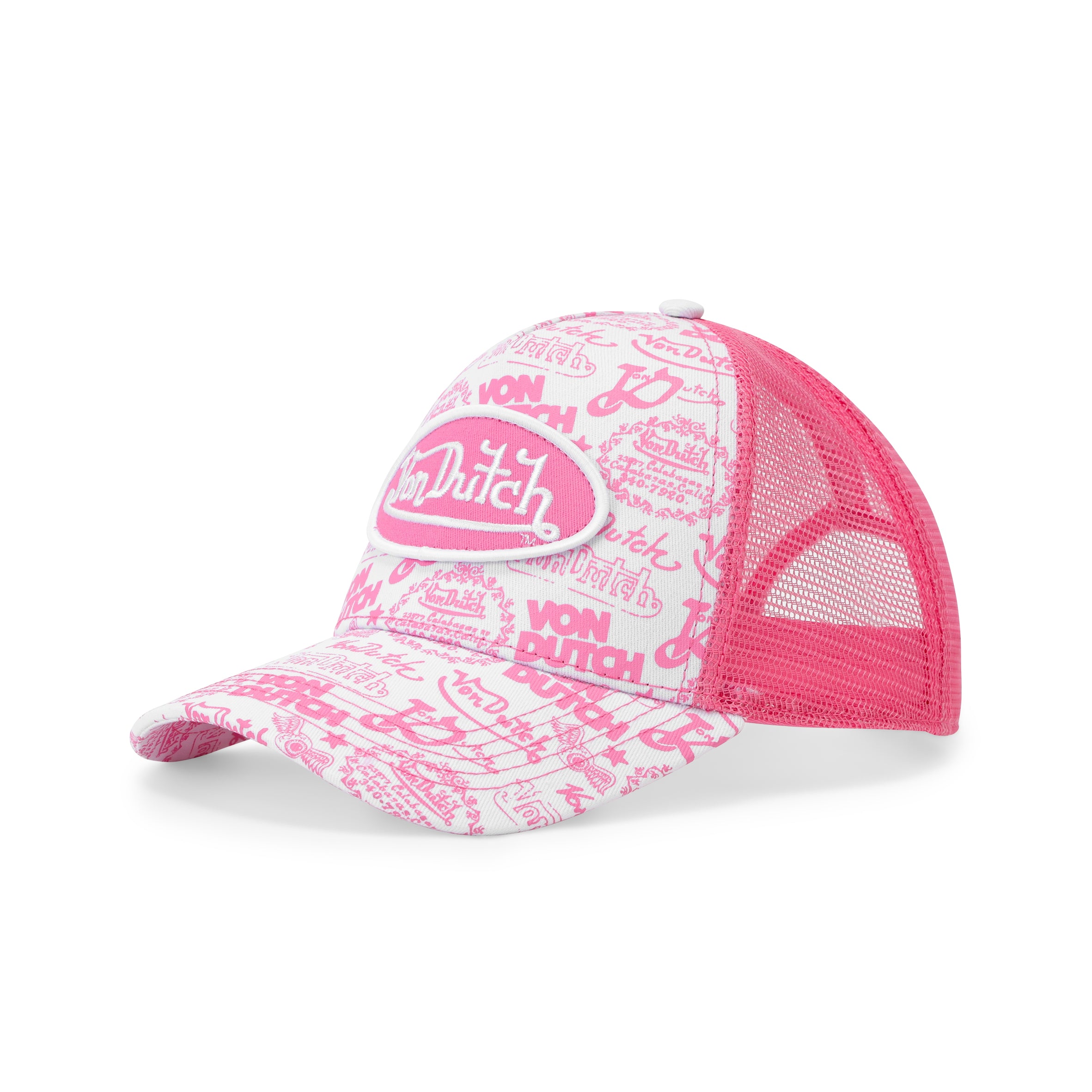 Logo Stamp Trucker Hat - Pink - Image 3