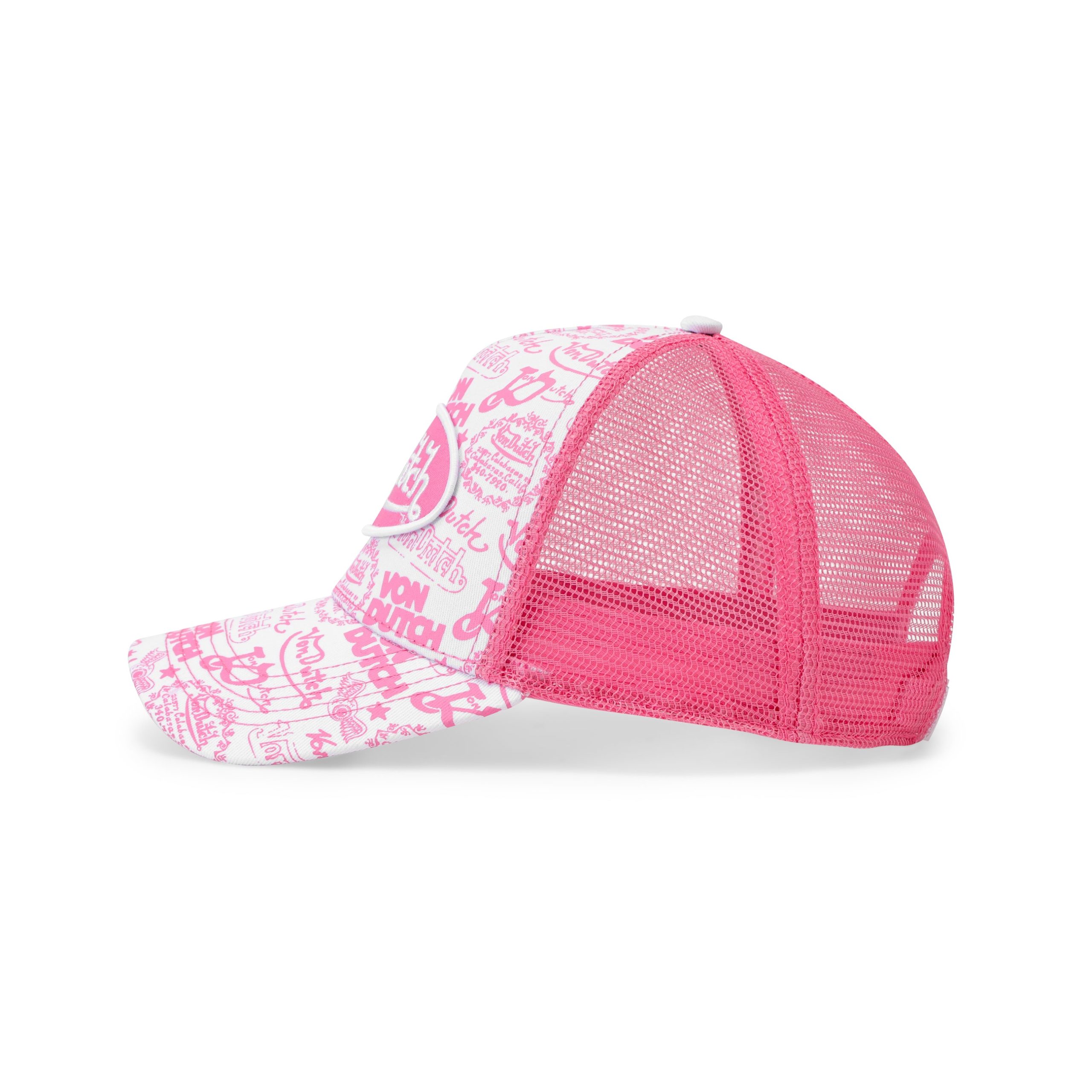 Logo Stamp Trucker Hat - Pink - Image 4