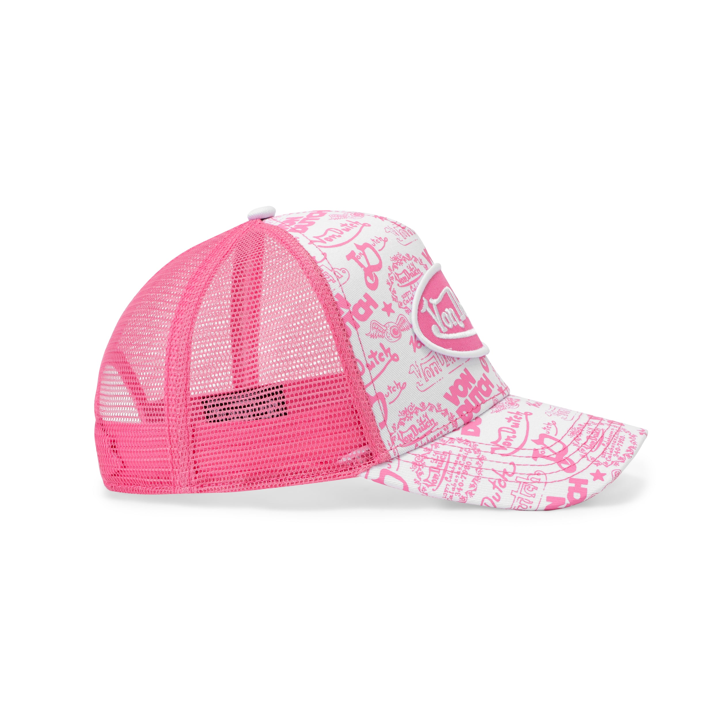Logo Stamp Trucker Hat - Pink - Image 6