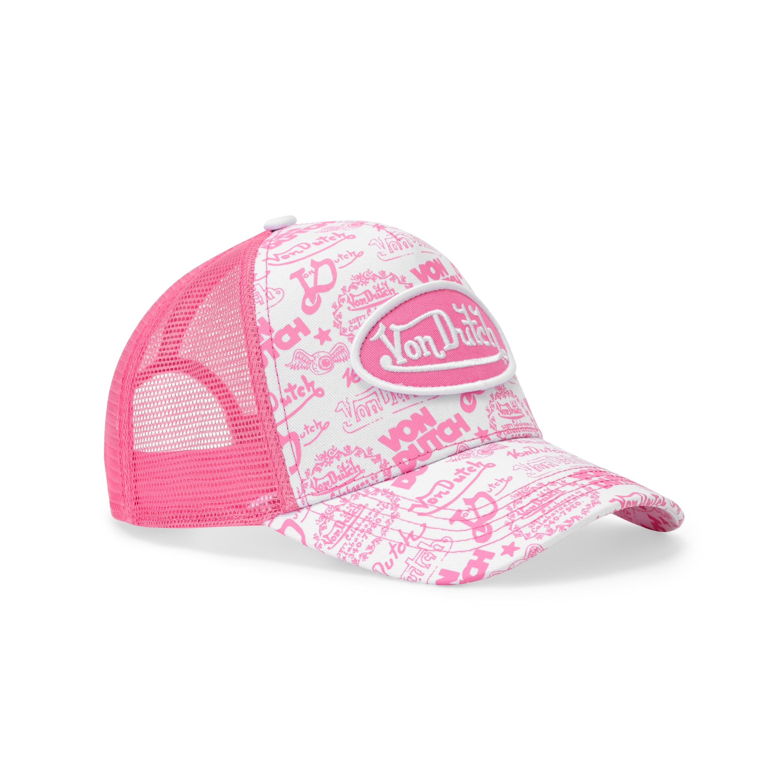 Logo Stamp Trucker Hat - Pink - Image 7