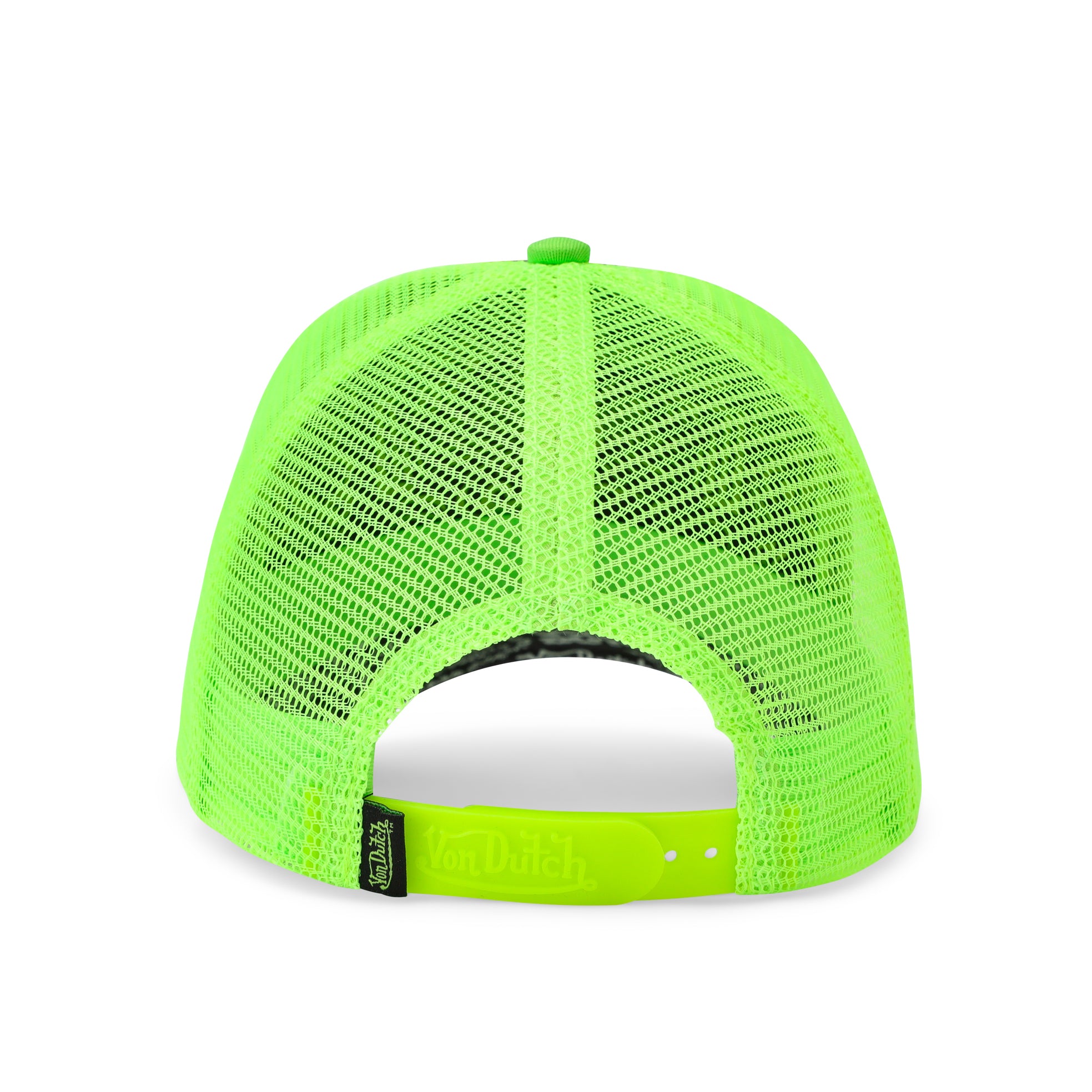 Logo Stamp Trucker Hat - Black and Green - Image 5