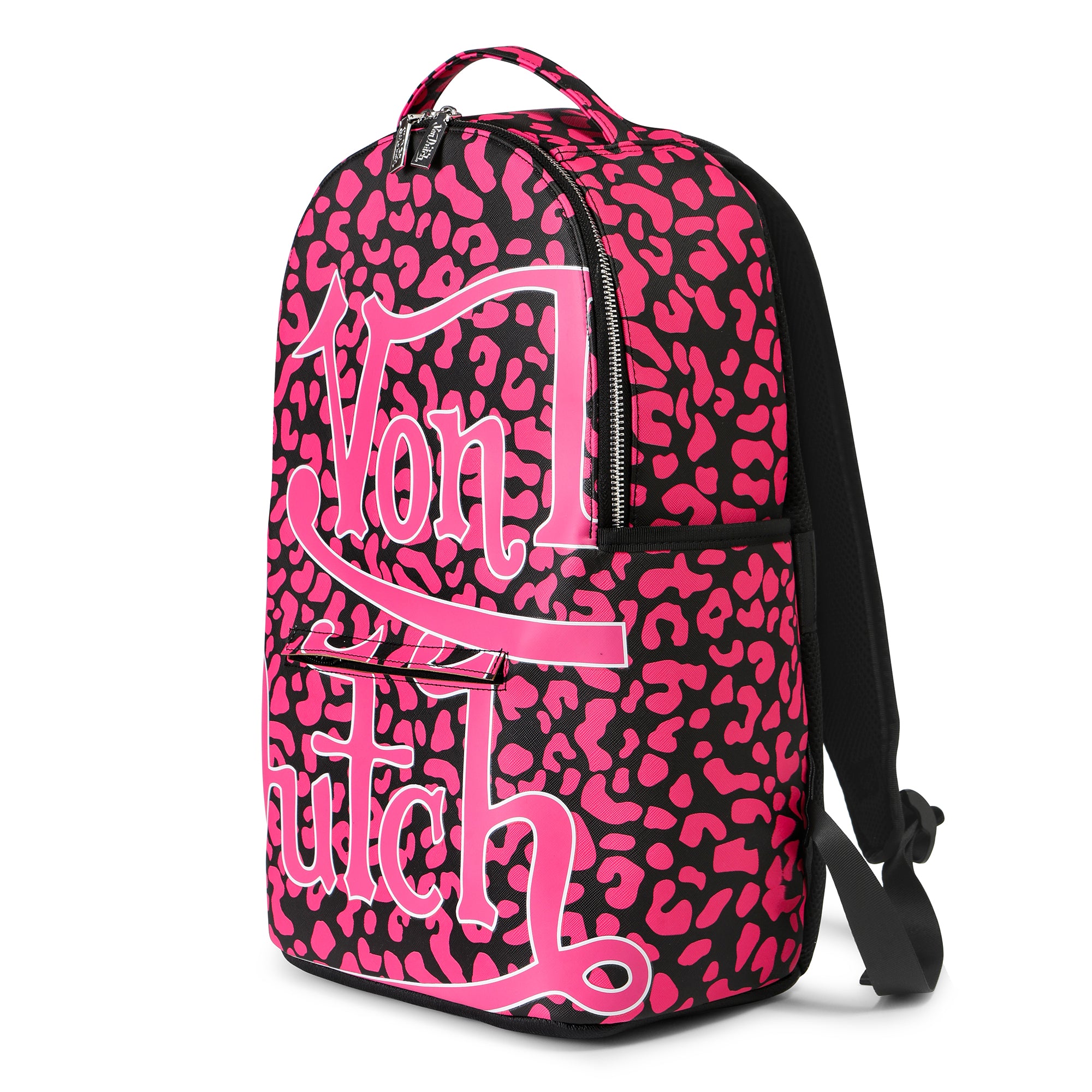 Medium Sized Pink Cheetah Backpack - Image 3