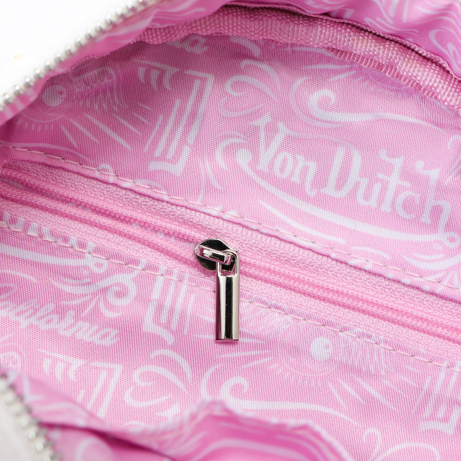 Rhinestone Bowling Bag - White Denim - Image 4