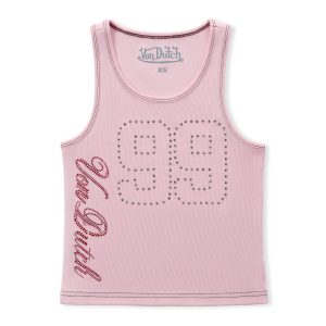 99?? Rhinestone Tank ?C Pink