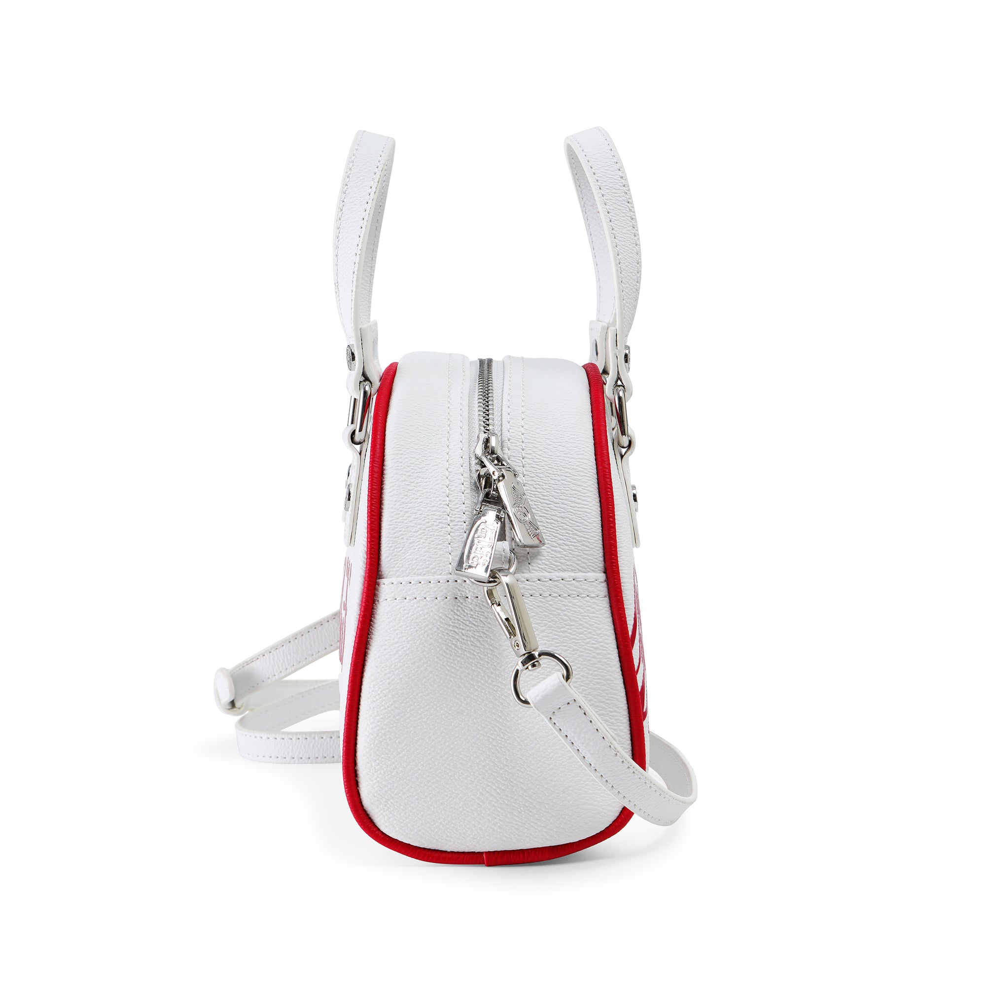 White & Red Two-Tone Bowling Bag - Image 5