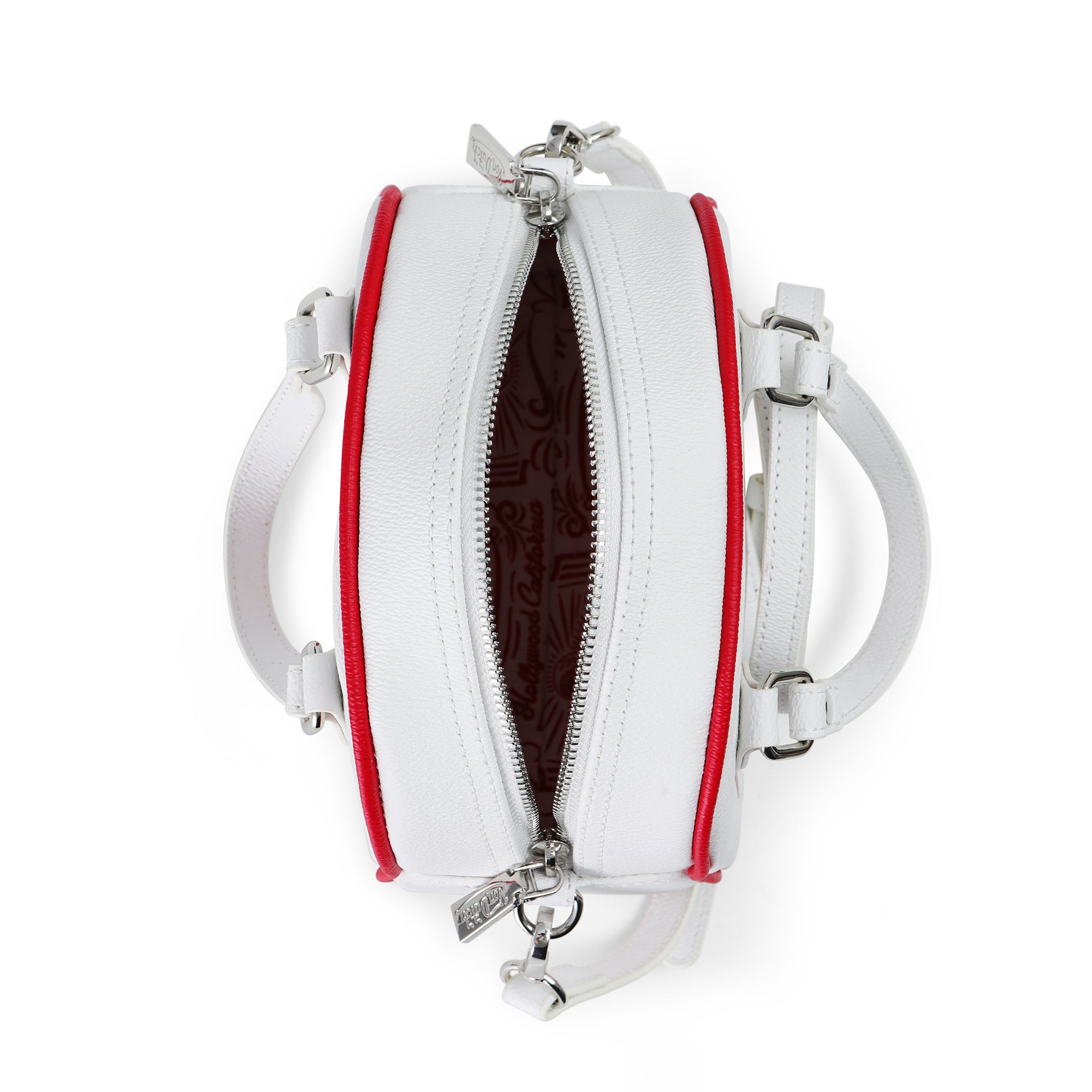 White & Red Two-Tone Bowling Bag - Image 6
