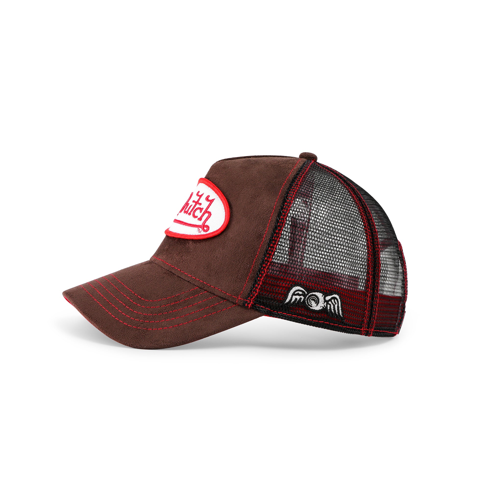 Brown & Red Velvet Trucker Hat - Image 3