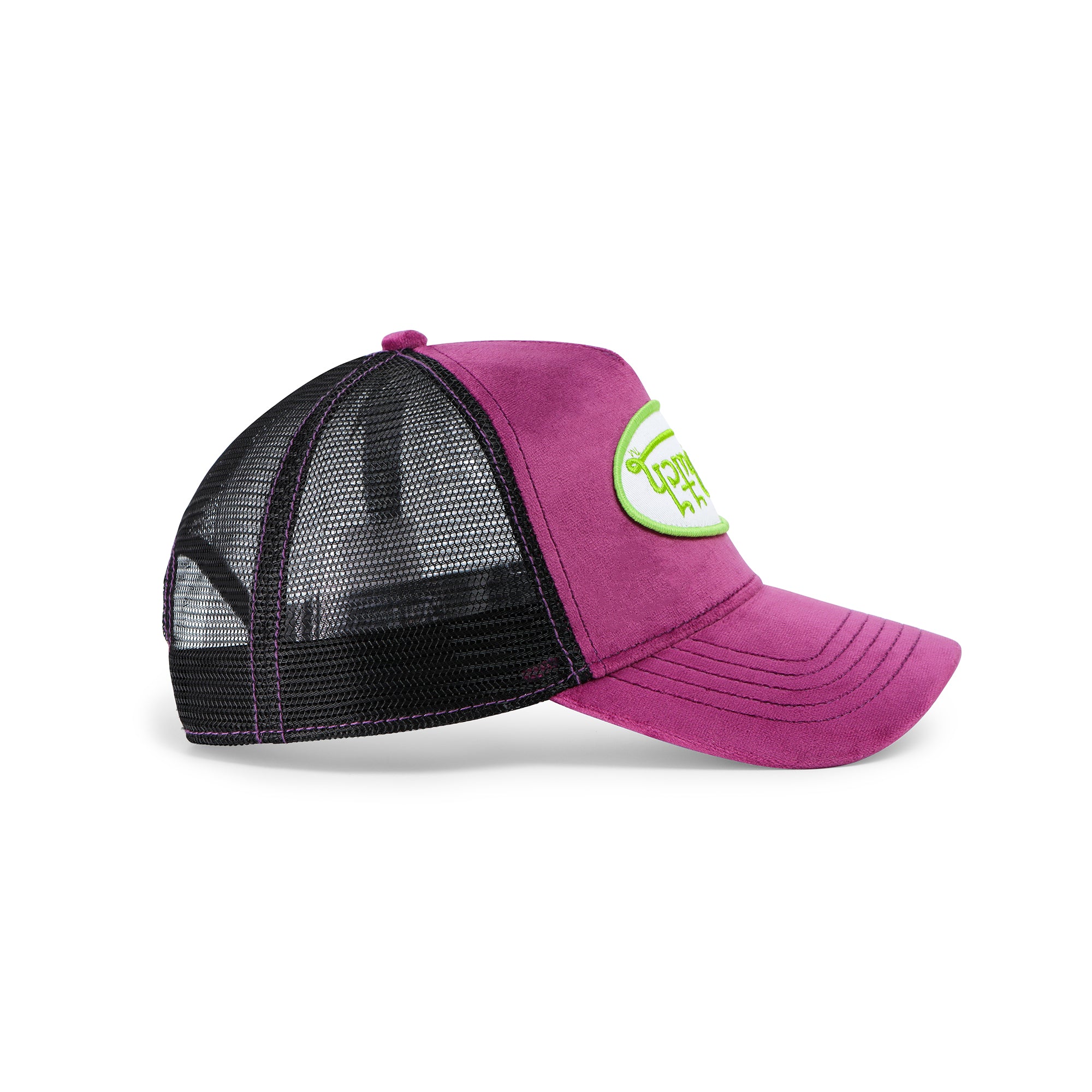 Purple Lime Velvet Crush Trucker Hat - Image 4
