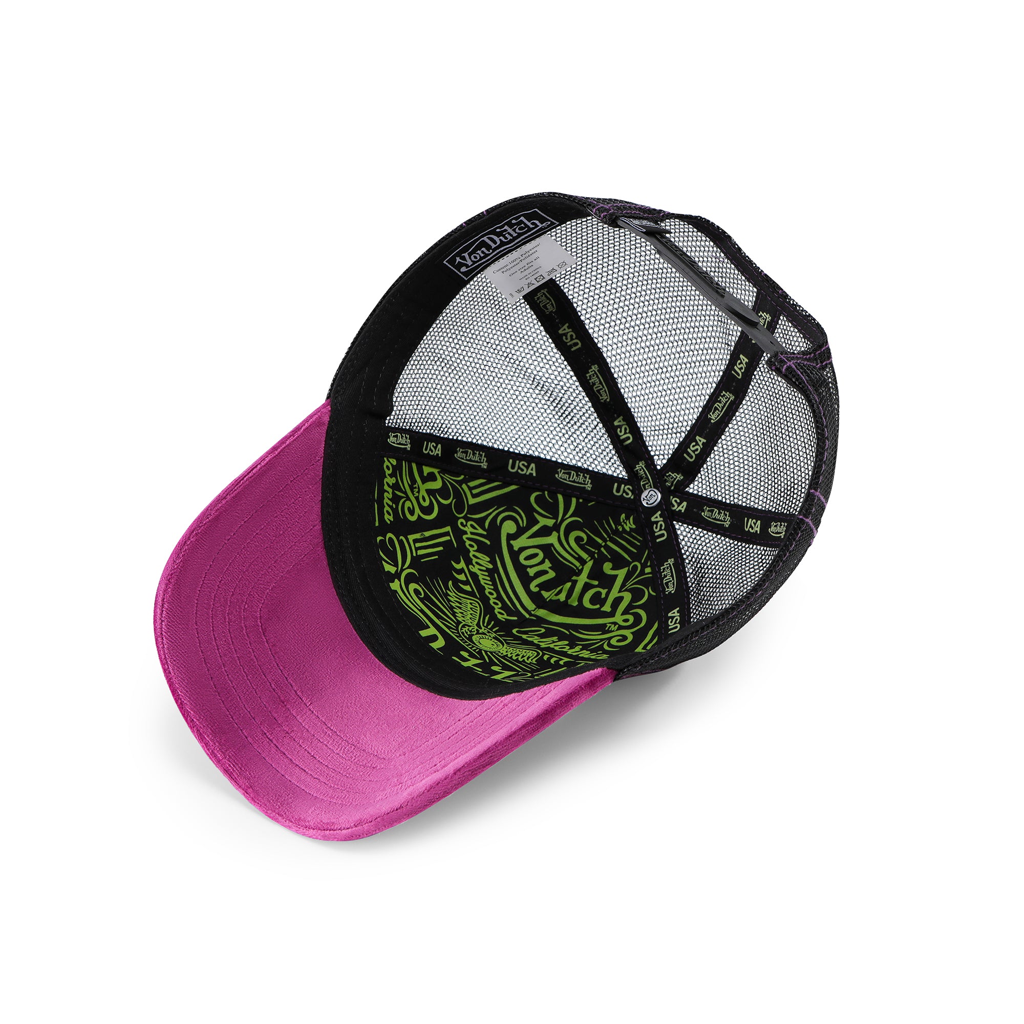 Purple Lime Velvet Crush Trucker Hat - Image 6