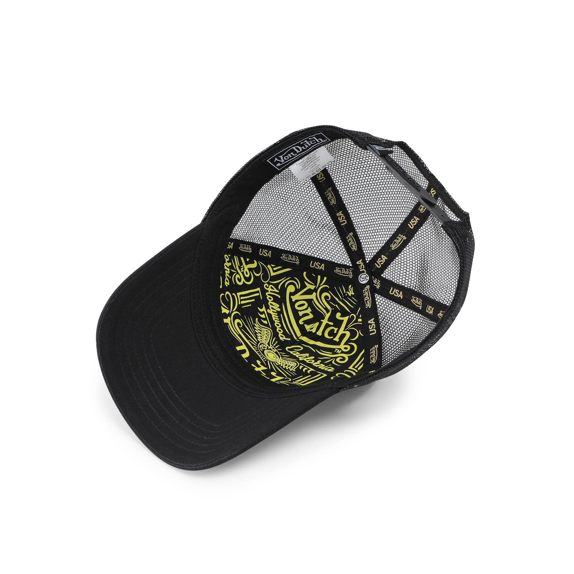 Von Dutch Black Velvet Trucker Hat - Image 6