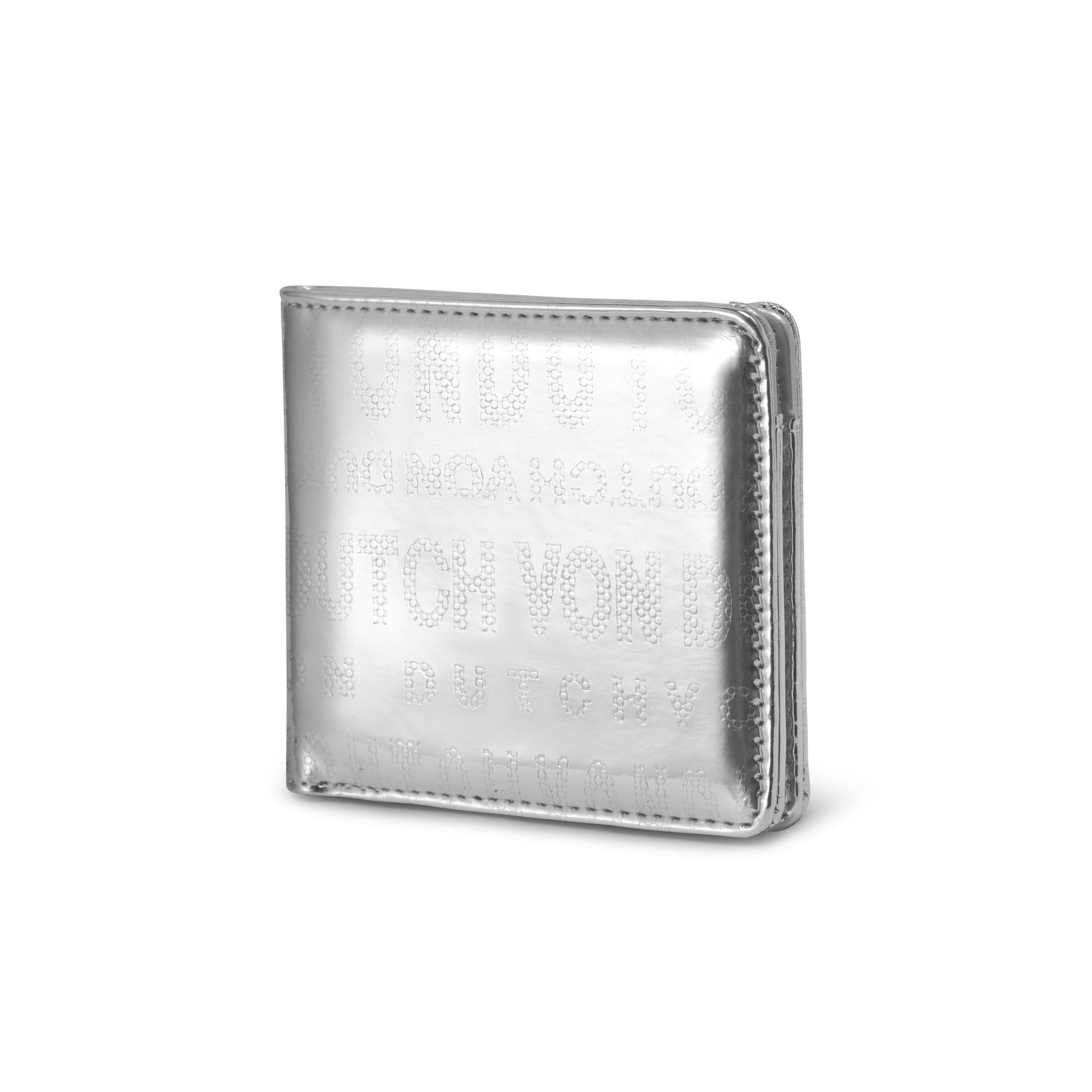 Mirror Logo Bi-fold Wallet - Silver - Image 3