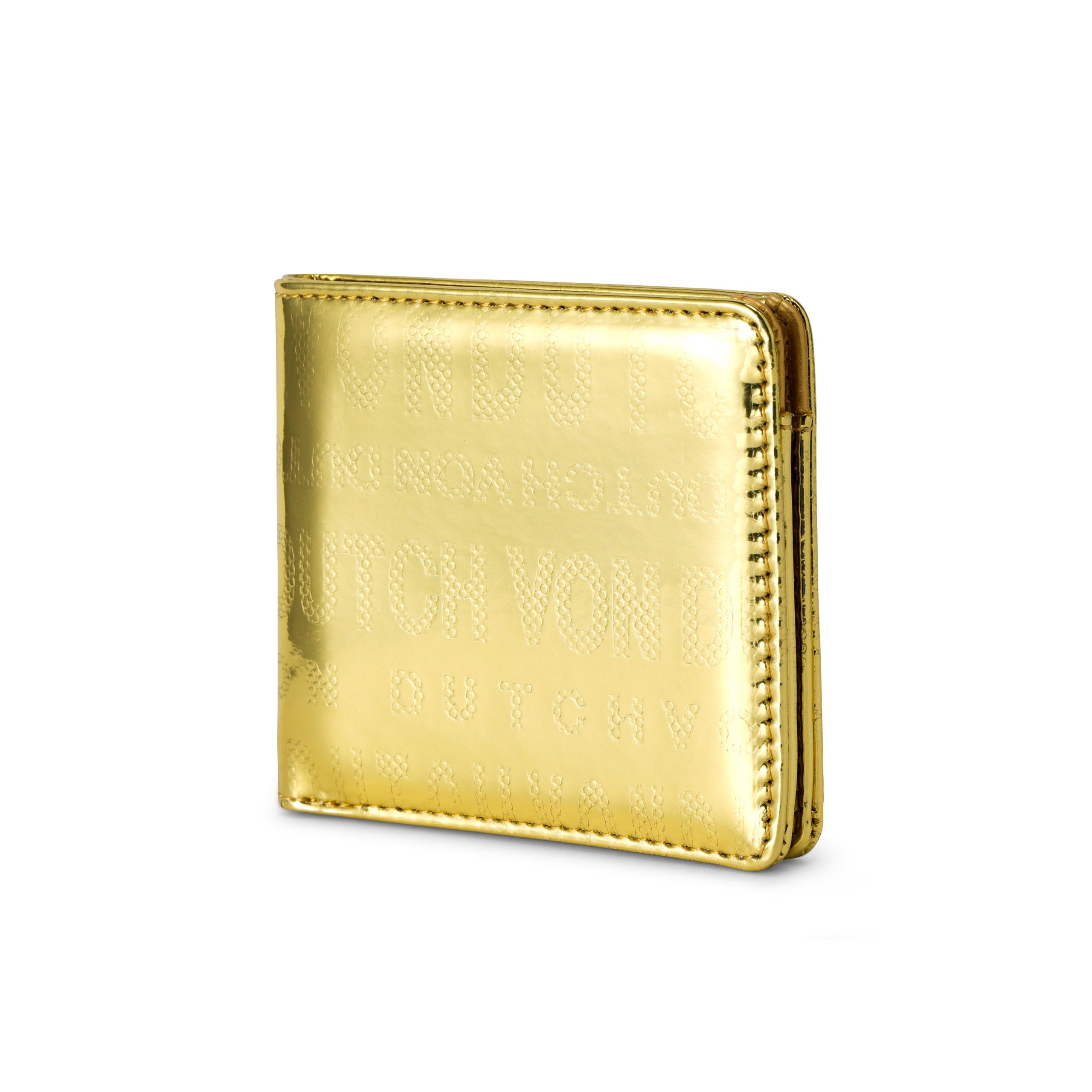 Mirror Logo Bi-fold Wallet - Gold - Image 3