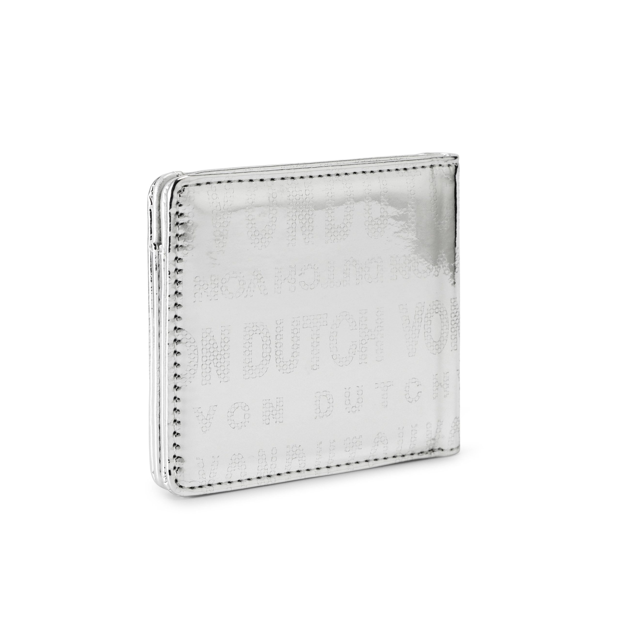 Mirror Logo Bi-fold Wallet - Silver - Image 5
