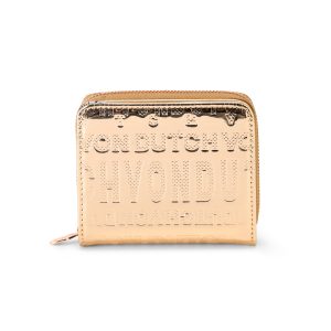 Reflective Logo Zip-Up Wallet