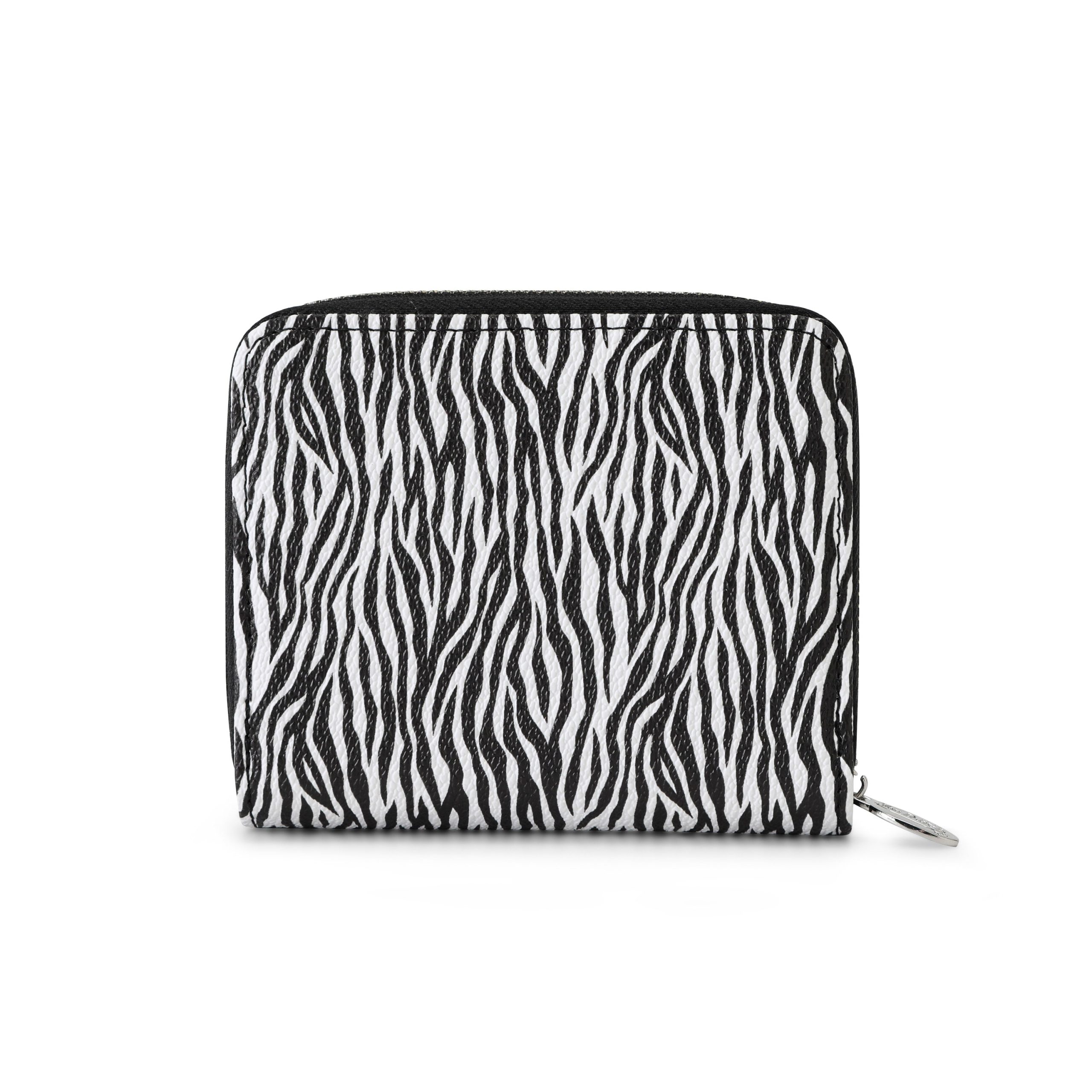 Zebra Print Zip-Up Wallet - Image 4