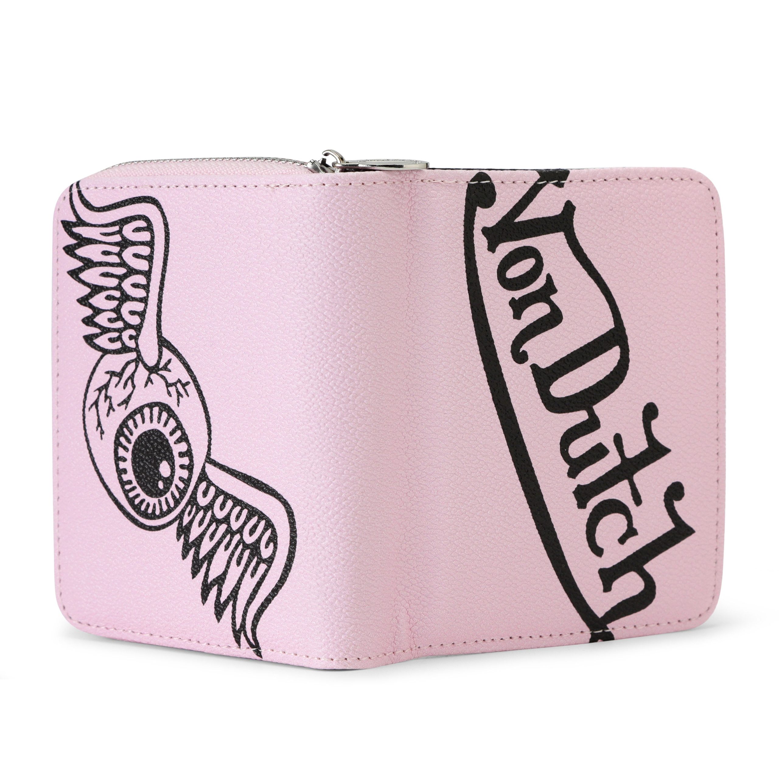 Flying Eye Signature Zip-up Wallet - Pink - Image 5