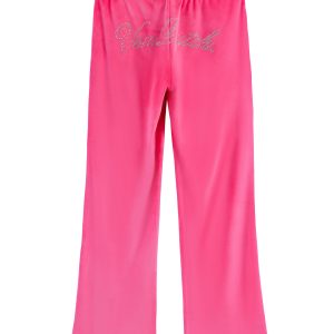 Velour Sweats ?C Hot Pink